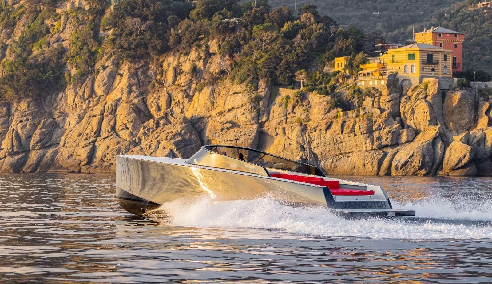 a boat on the water aboard 48 Van Dutch  Yacht for Charter