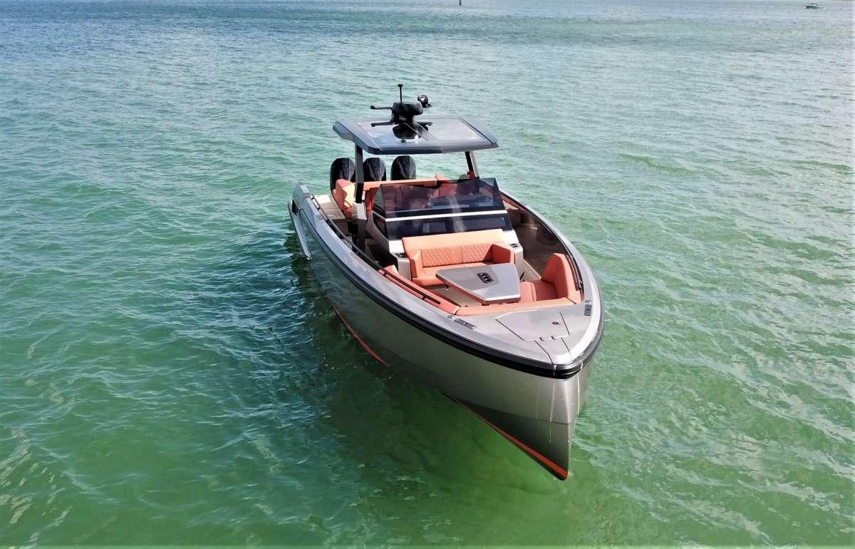 a boat in the water aboard Money Penny  Yacht for Charter