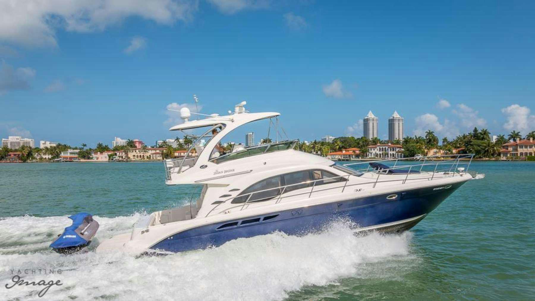 a boat on the water aboard Champagne  Yacht for Charter