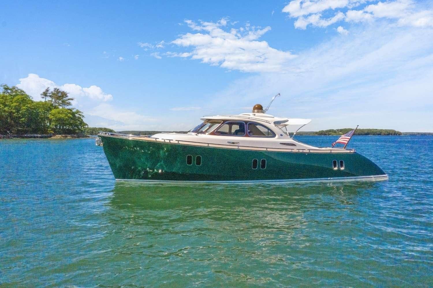 a boat in the water aboard GUCCI Yacht for Charter