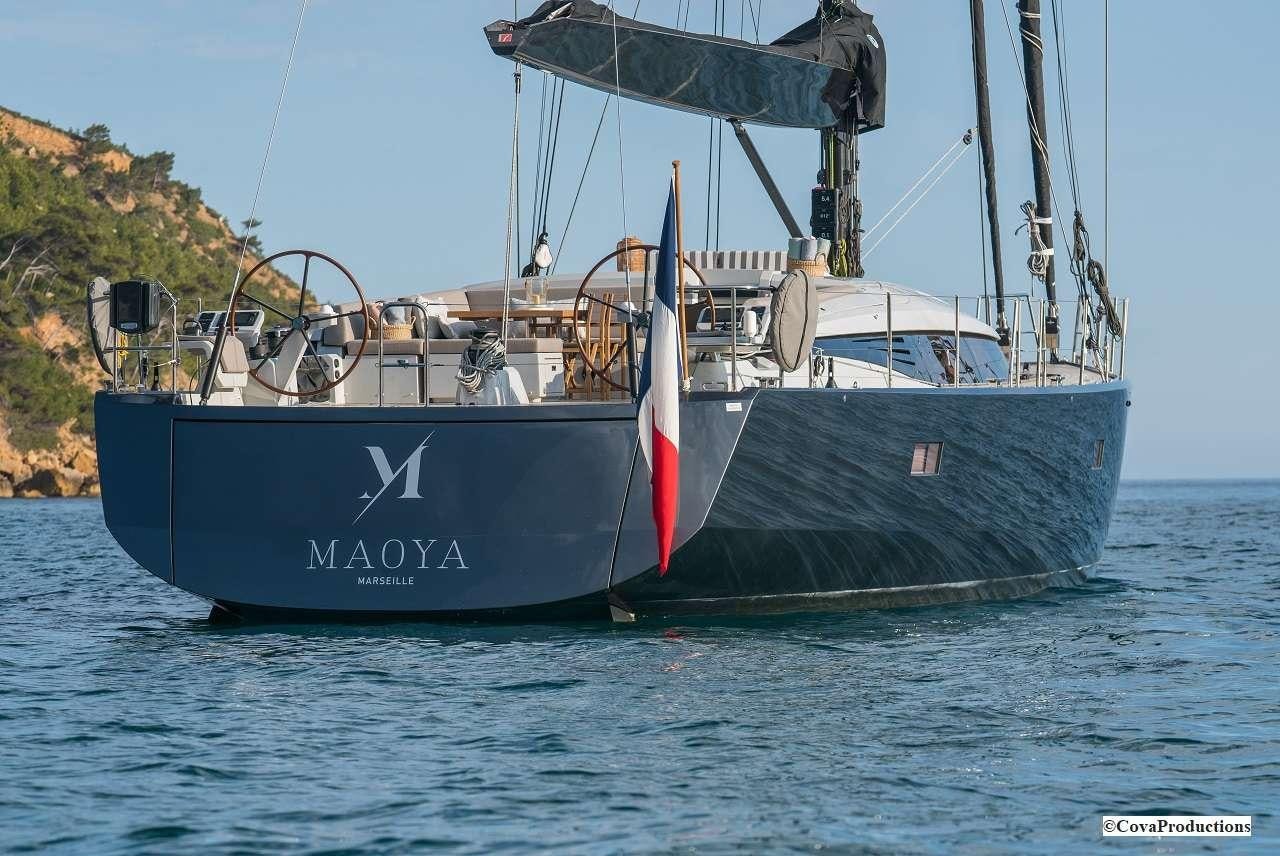 a boat in the water aboard MAOYA Yacht for Charter
