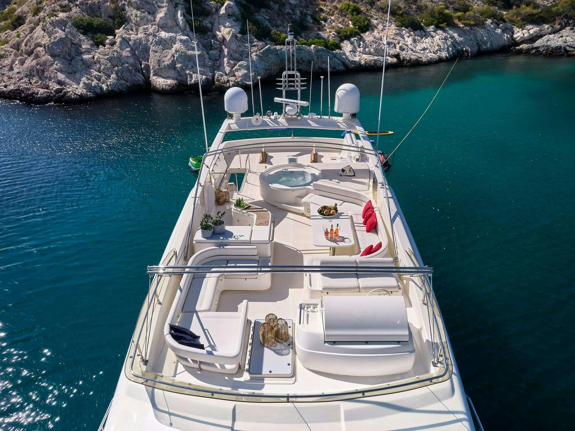 a boat in the water aboard ESTIA YI Yacht for Charter