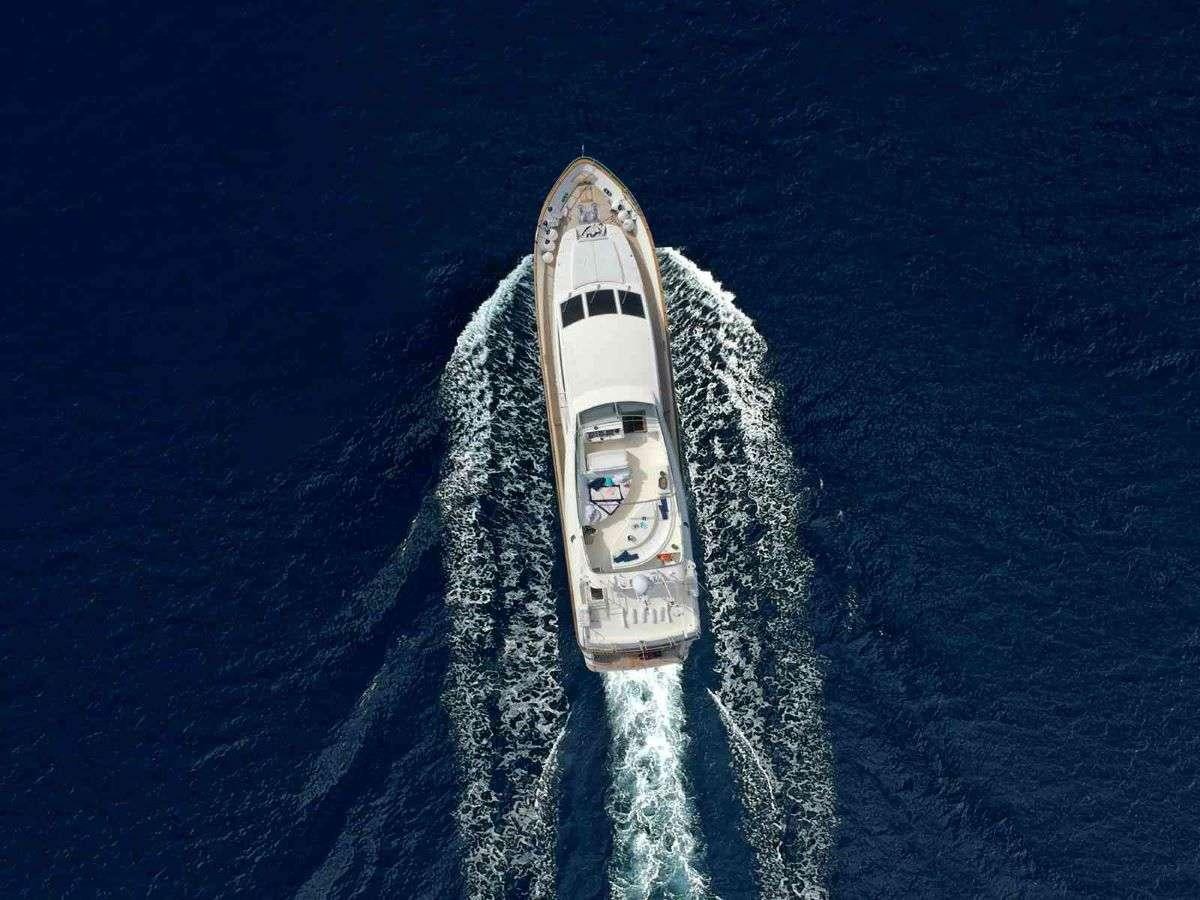 a space shuttle in the water aboard ESTIA POSEIDON Yacht for Charter