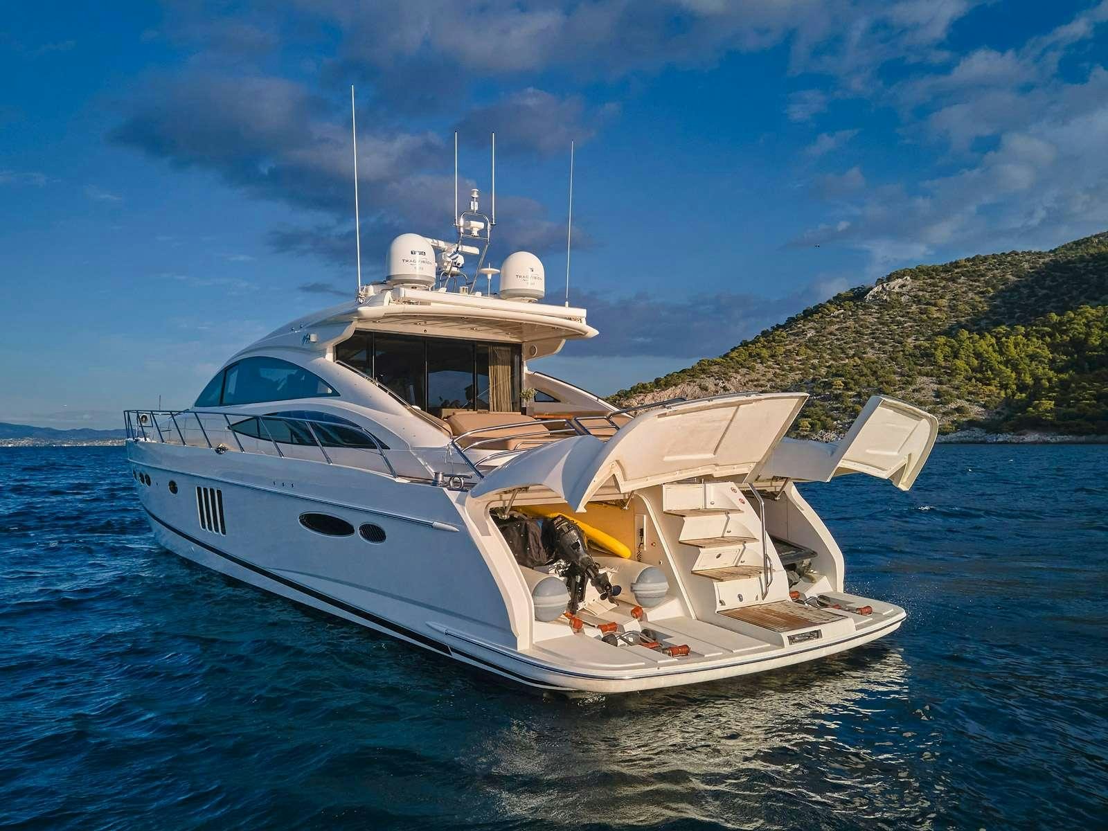 a boat on the water aboard ESTIA ONE Yacht for Charter