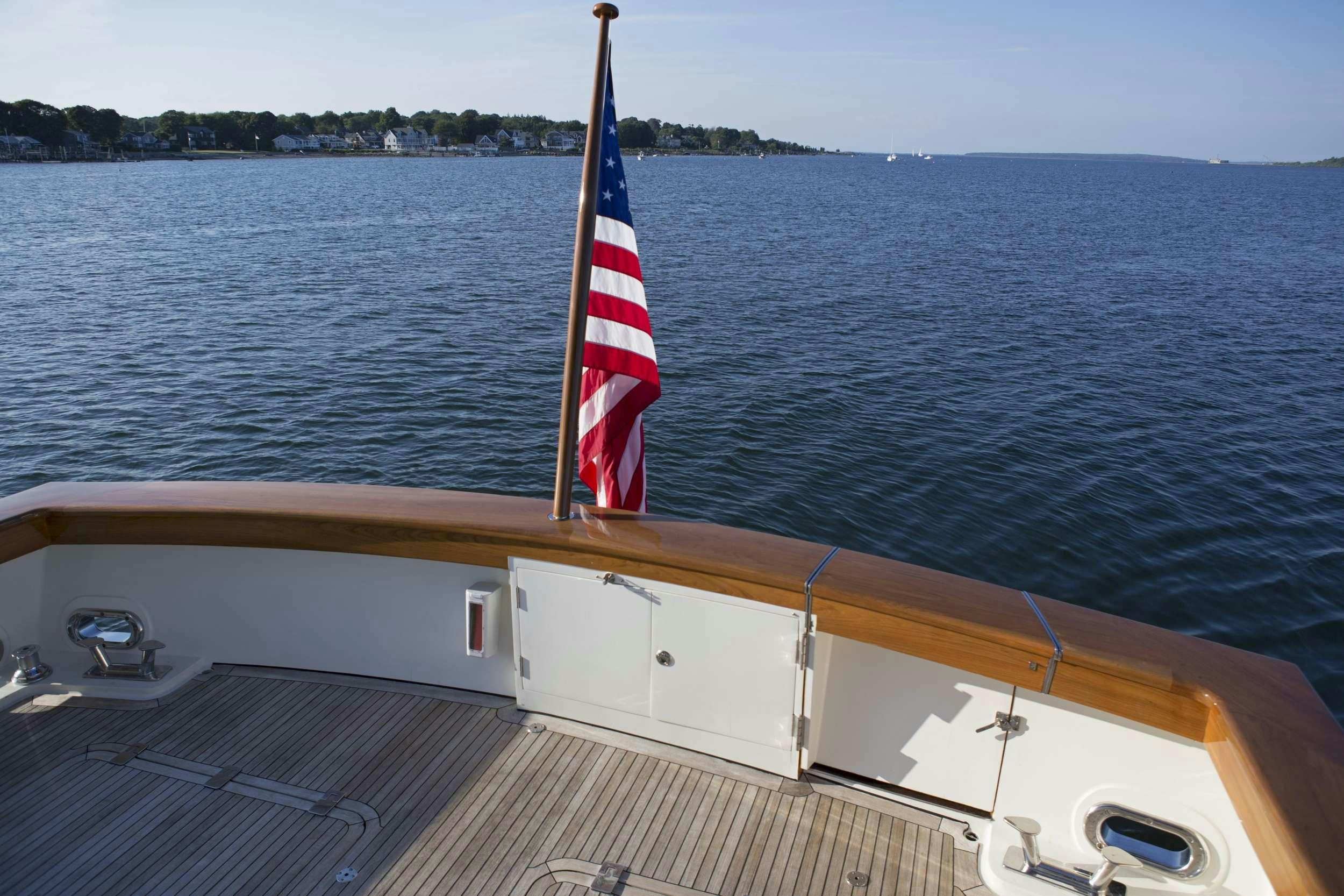 a boat on the water aboard STARLIGHT Yacht for Charter