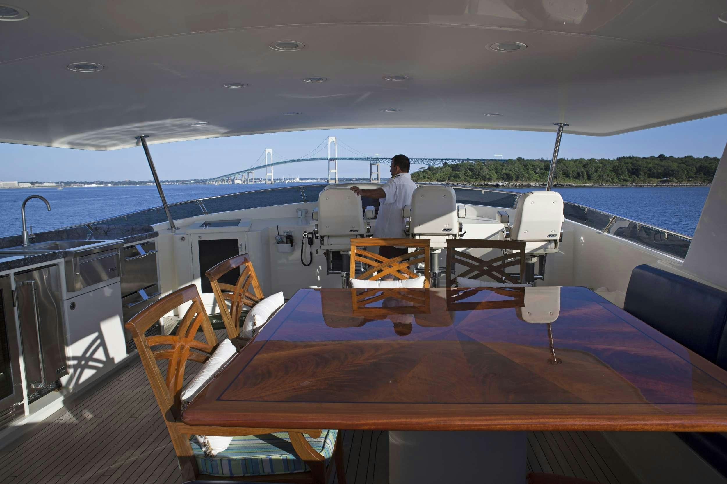 a boat on the water aboard STARLIGHT Yacht for Charter