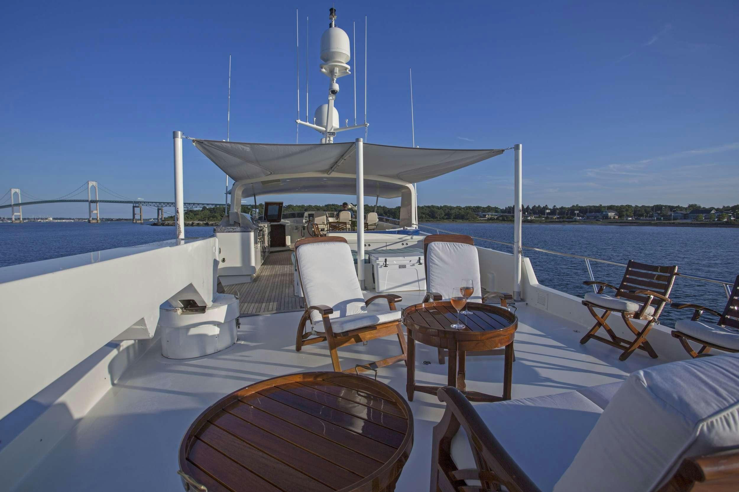 a boat on the water aboard STARLIGHT Yacht for Charter