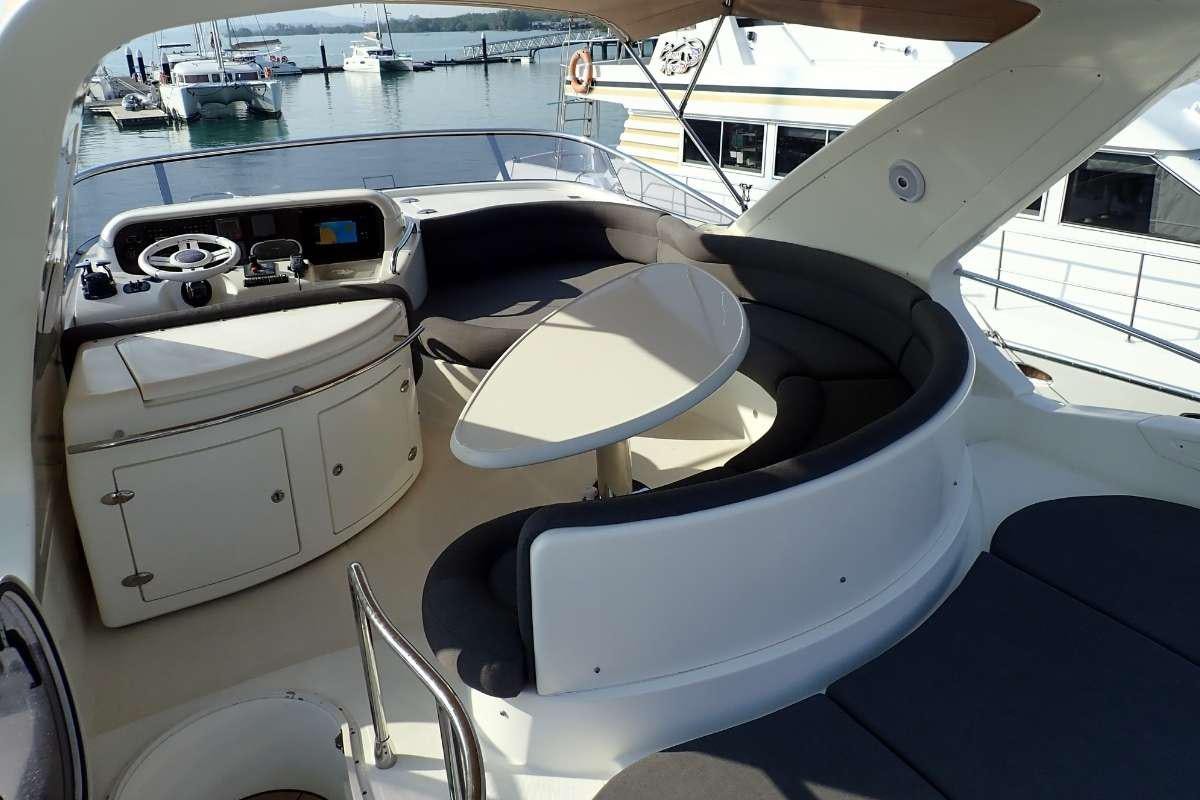 the inside of a boat aboard 137 PILLARS SPIRIT Yacht for Charter