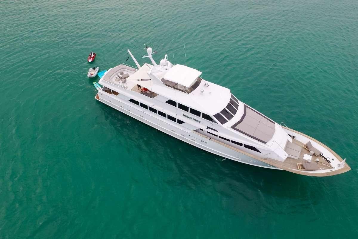 a boat in the water aboard OCEAN DRIVE Yacht for Charter