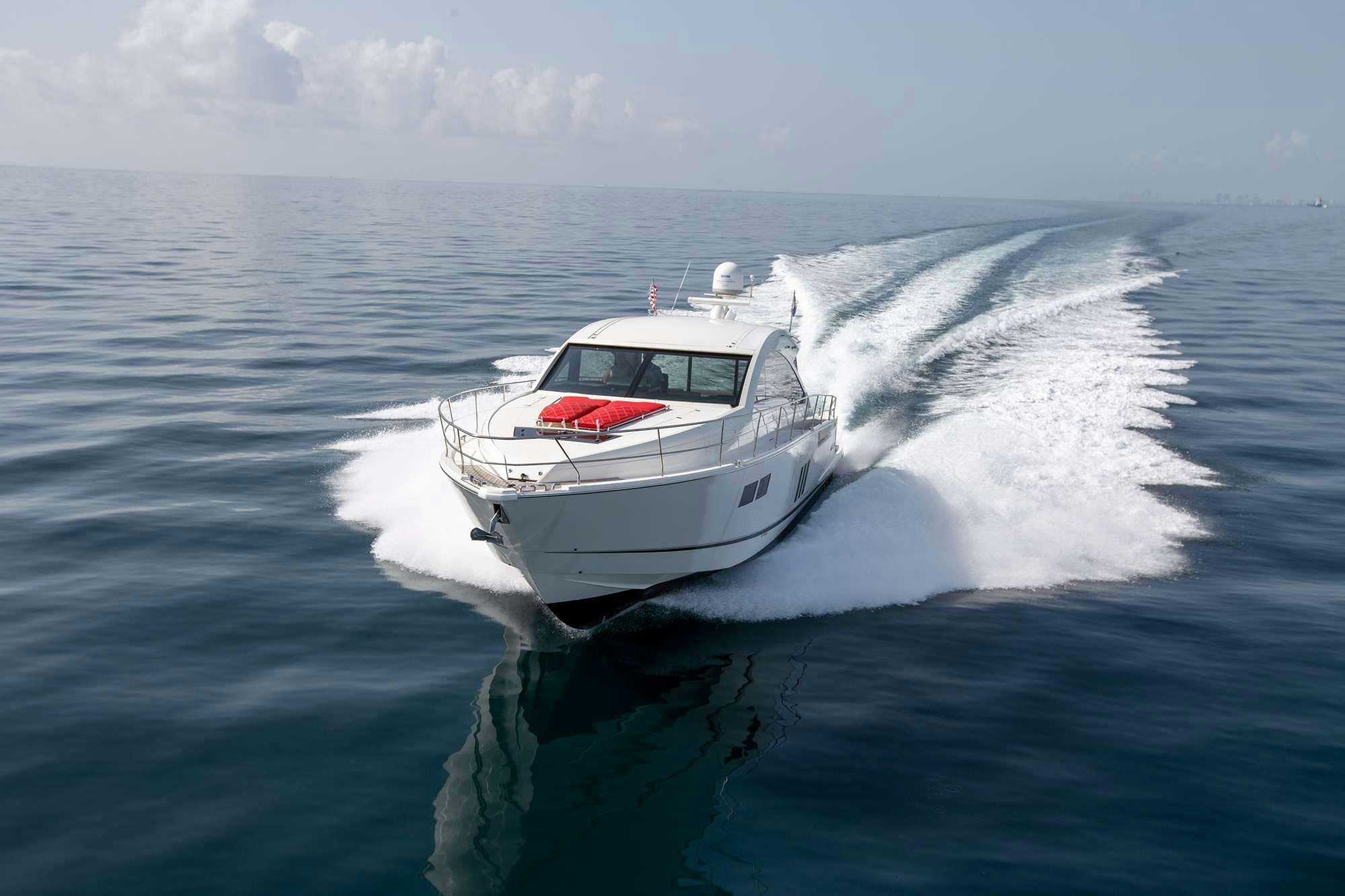 a boat on the water aboard MY GIRL Yacht for Charter