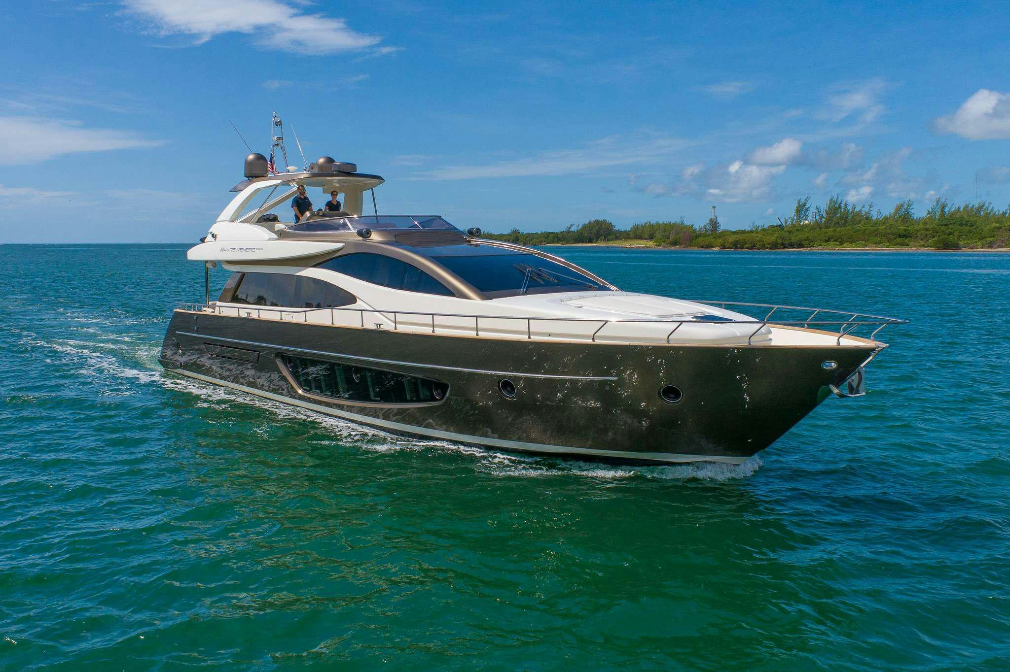 a boat in the water aboard M3 Yacht for Charter