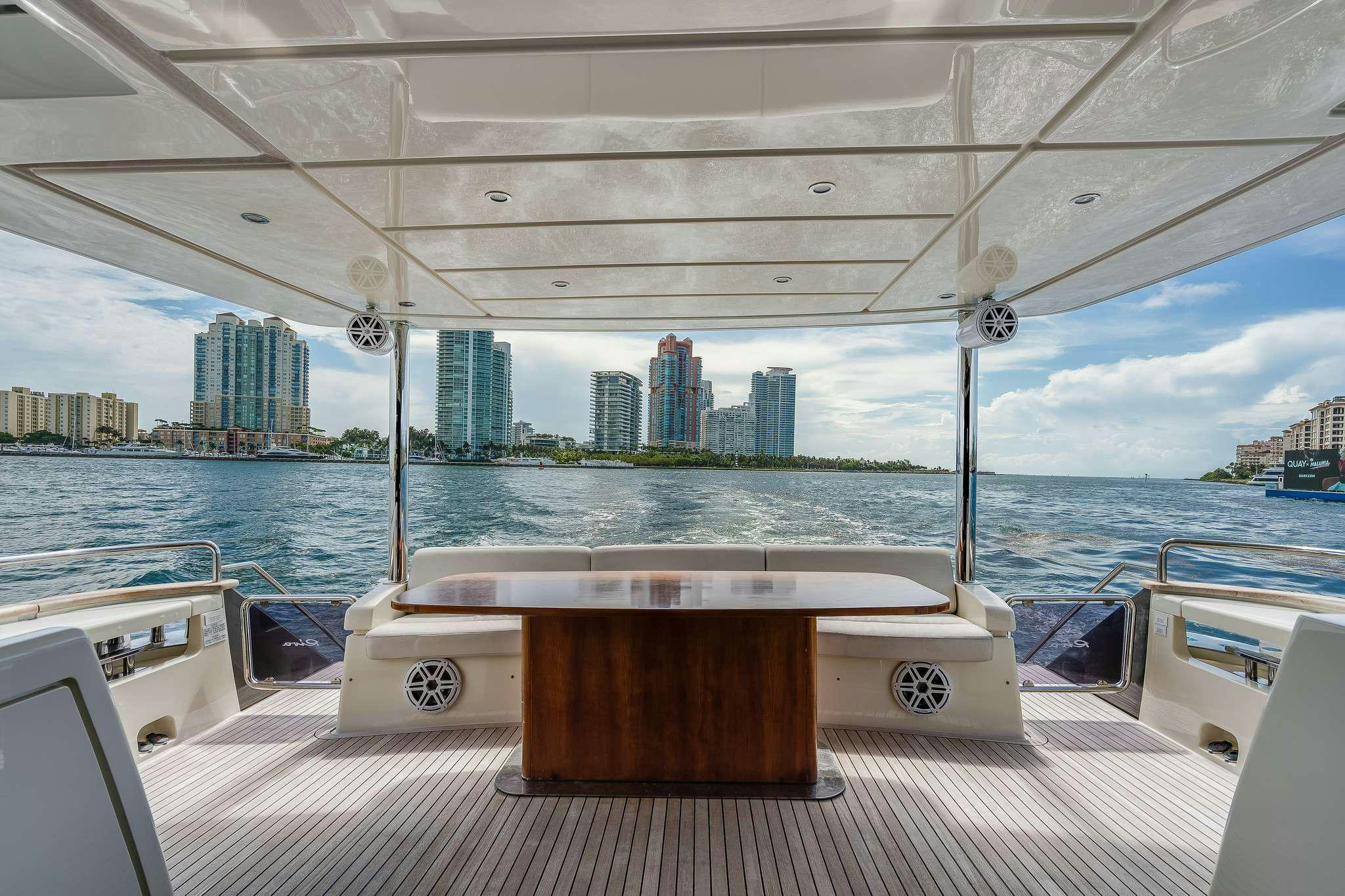 a boat on the water aboard M3 Yacht for Charter