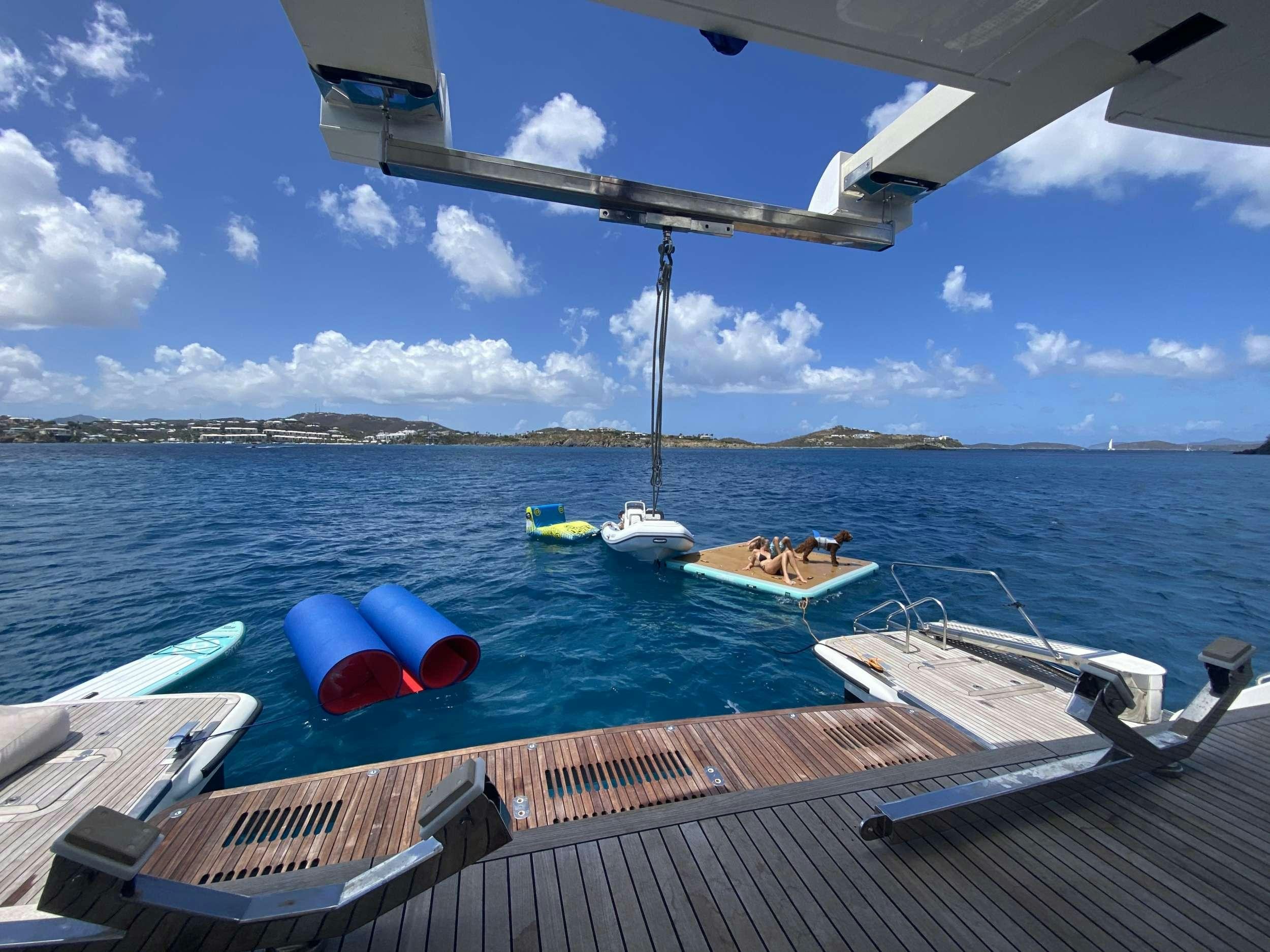 a boat on the water aboard ROYAL RITA Yacht for Charter