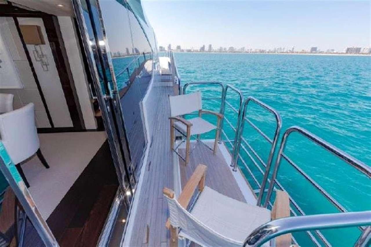 a boat on the water aboard MIRRACLE Yacht for Charter