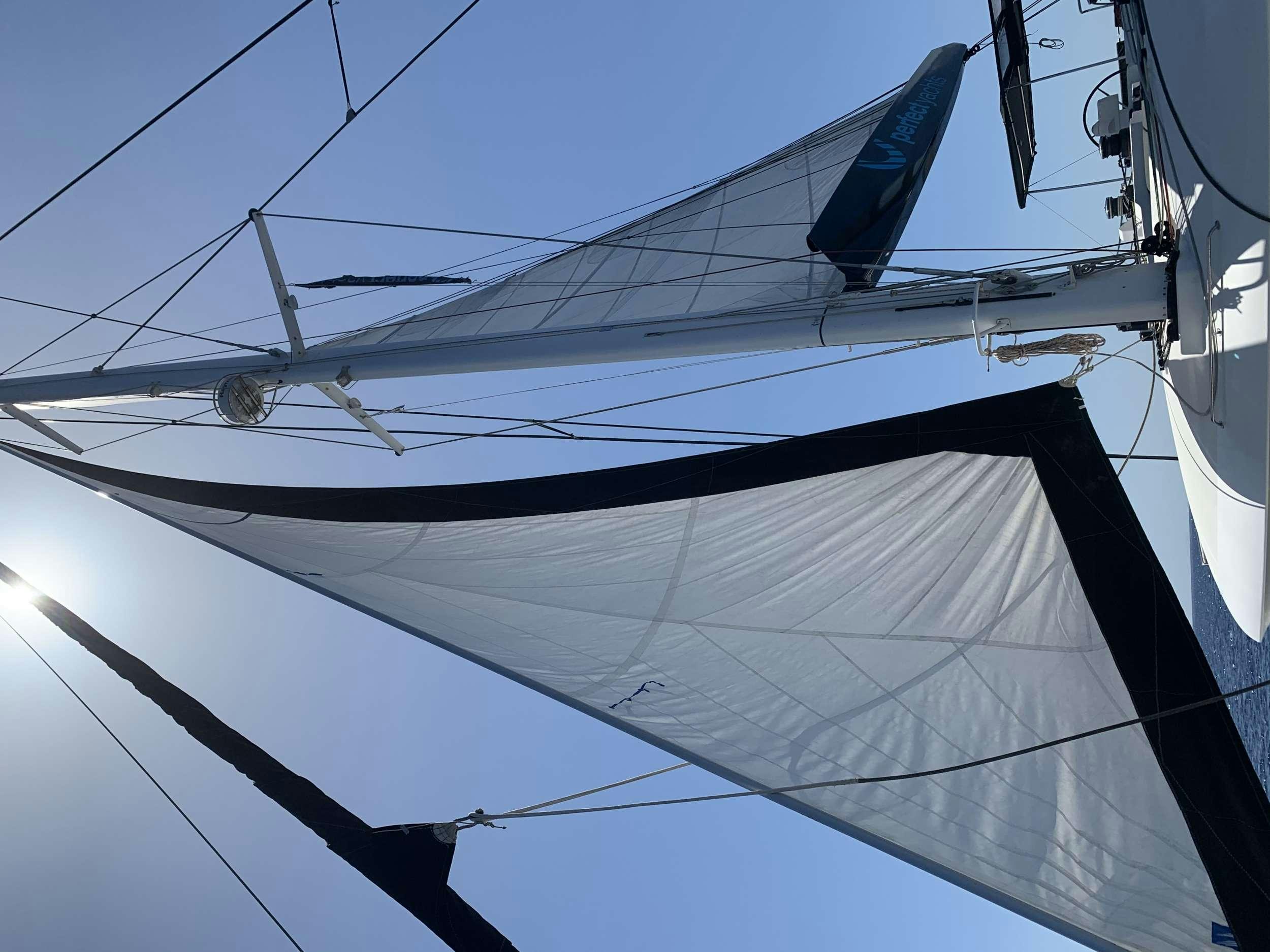 a sailboat on the water aboard JARANA Yacht for Charter