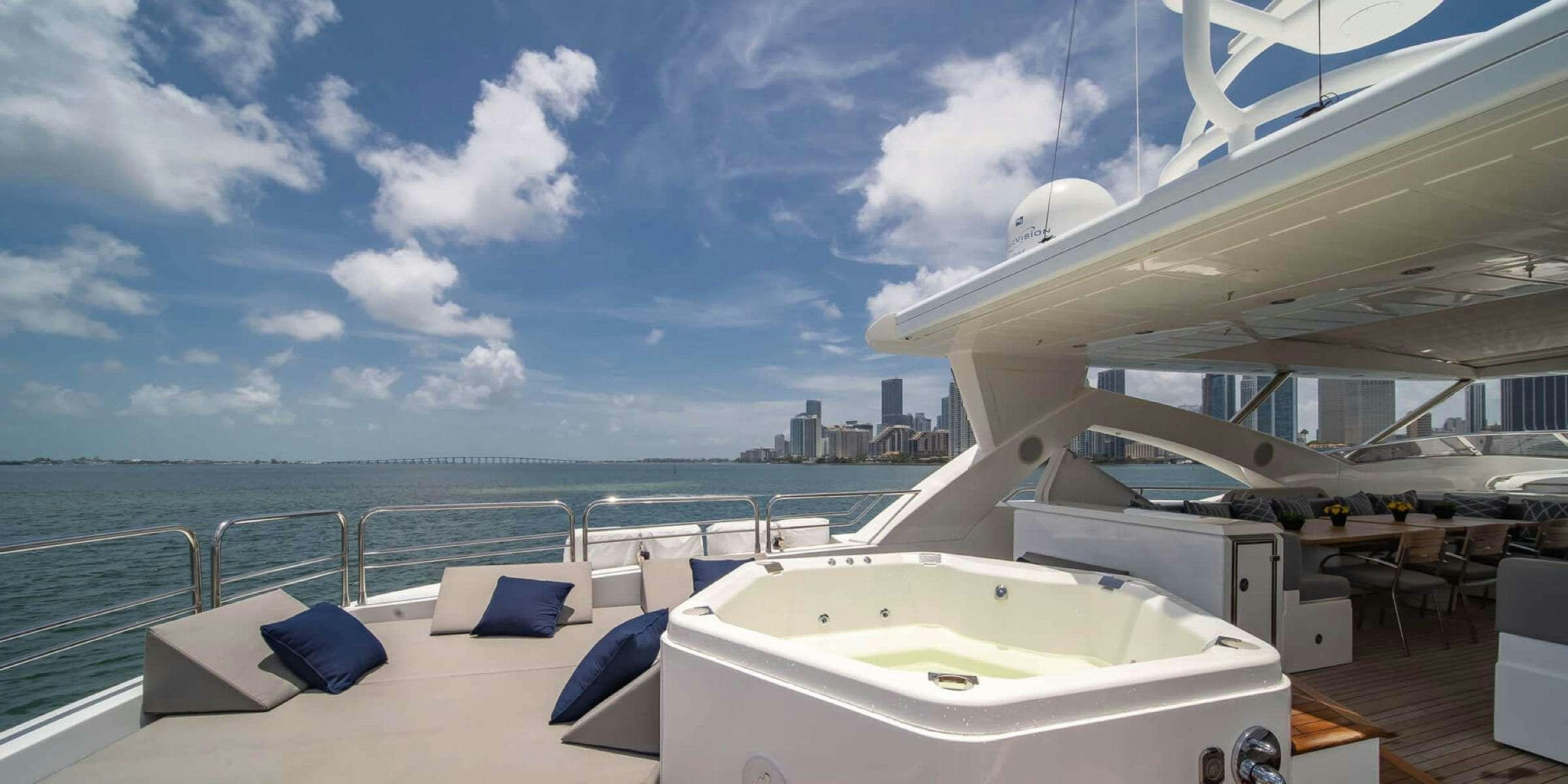 a boat on the water aboard viva la vida Yacht for Charter