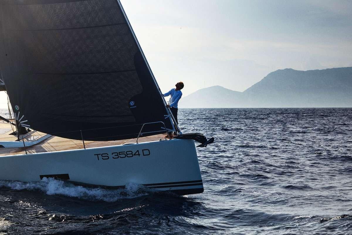 a man on a boat aboard Futura Yacht for Charter