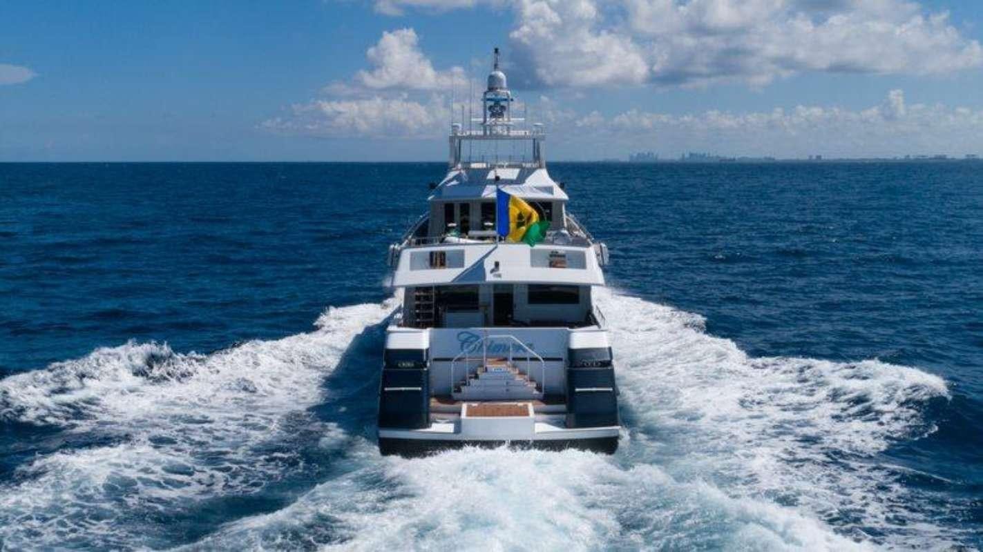 a boat on the water aboard QUANTUM Yacht for Charter