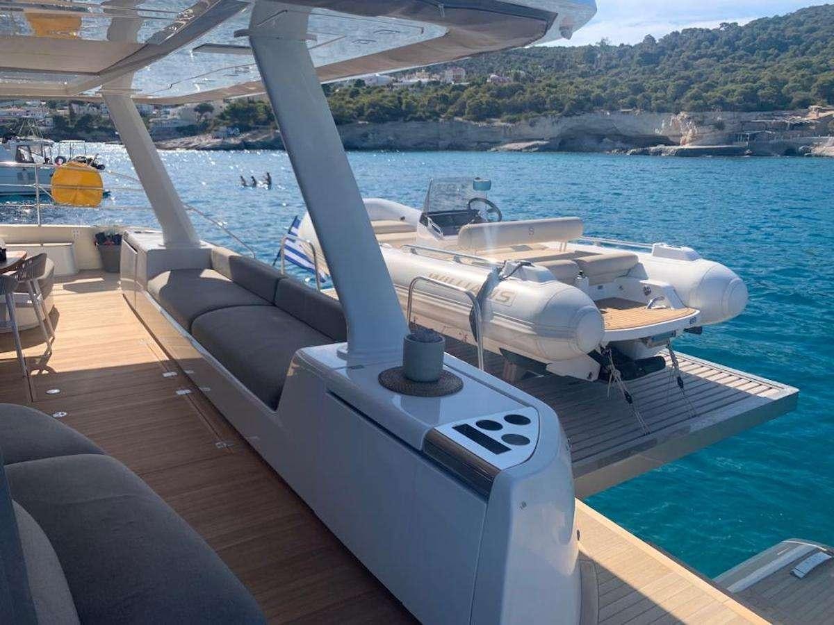 a boat on the water aboard JUST MARIE 2 Yacht for Charter