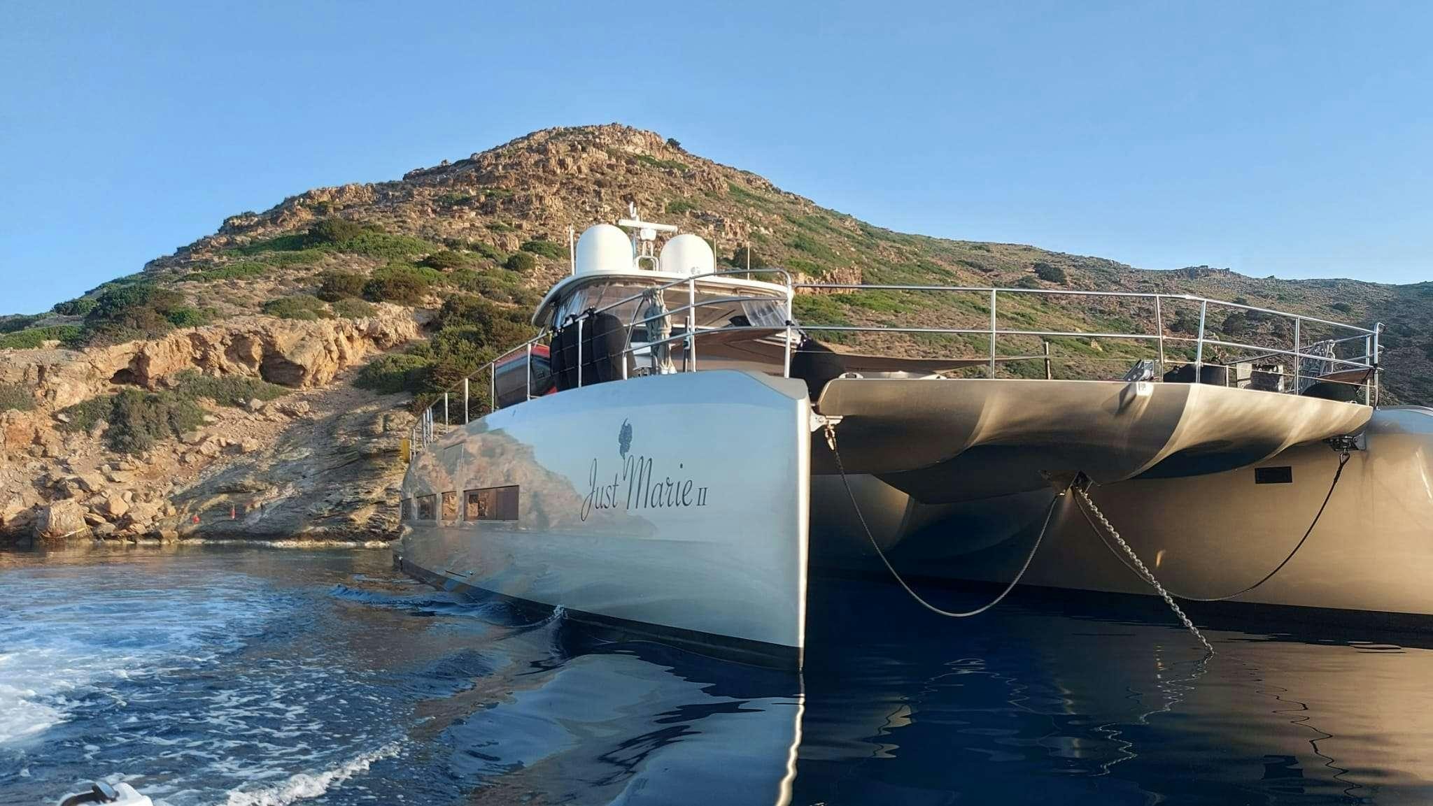 a boat on the water aboard JUST MARIE 2 Yacht for Charter