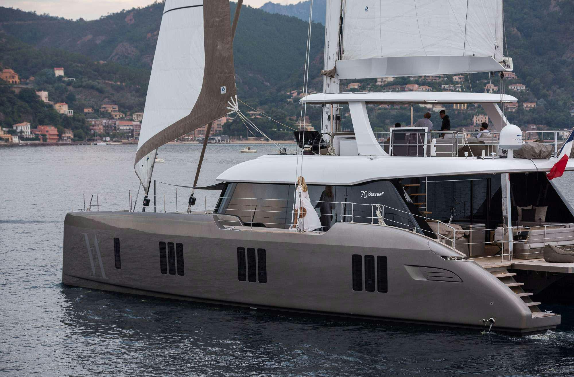 a boat on the water aboard ANIMA Yacht for Charter