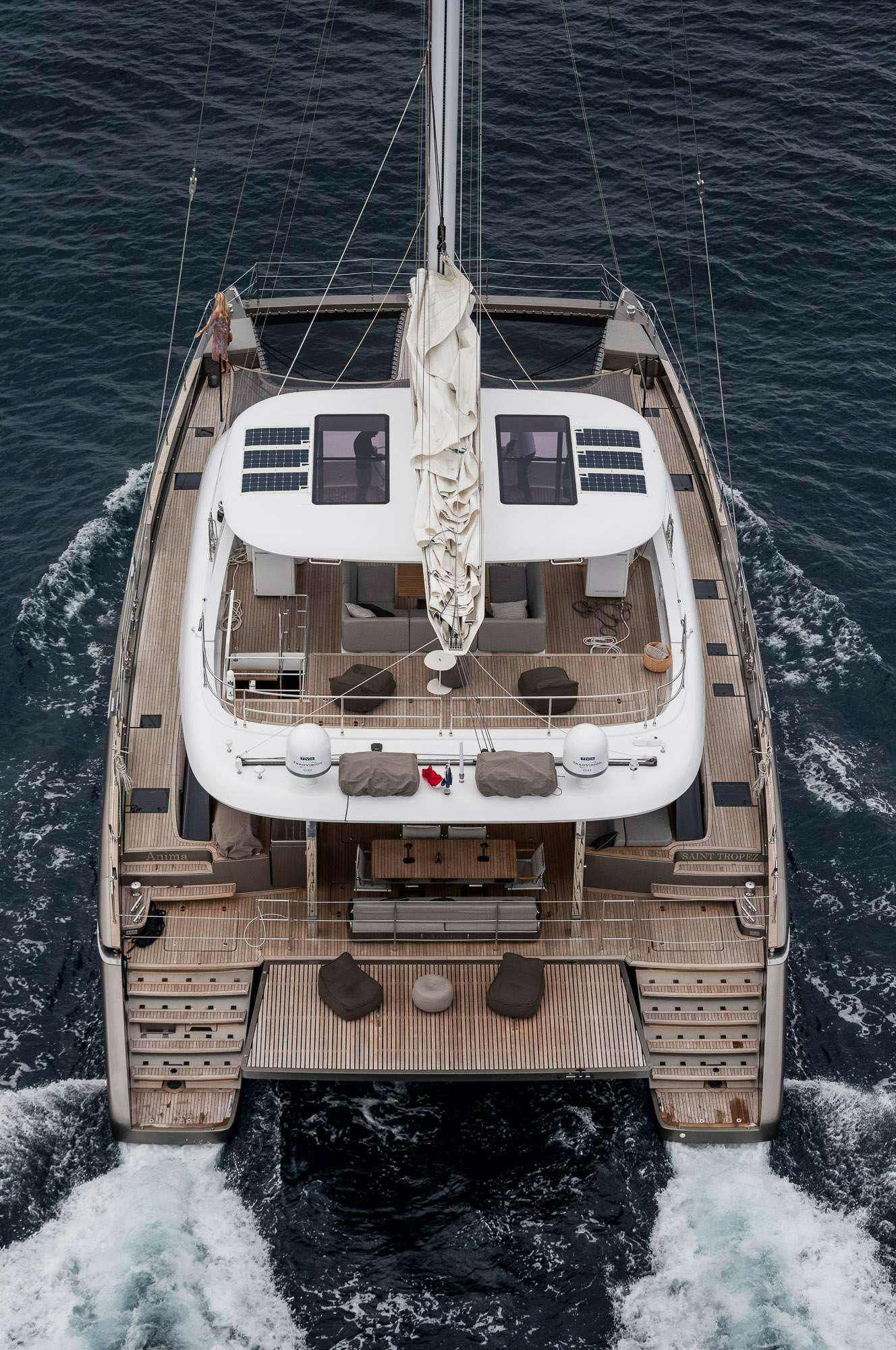 a boat on the water aboard ANIMA Yacht for Charter