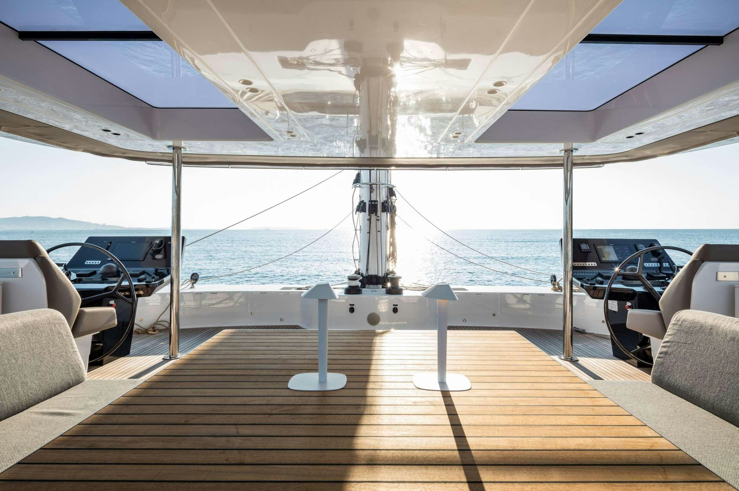 a boat on the water aboard ANIMA Yacht for Charter