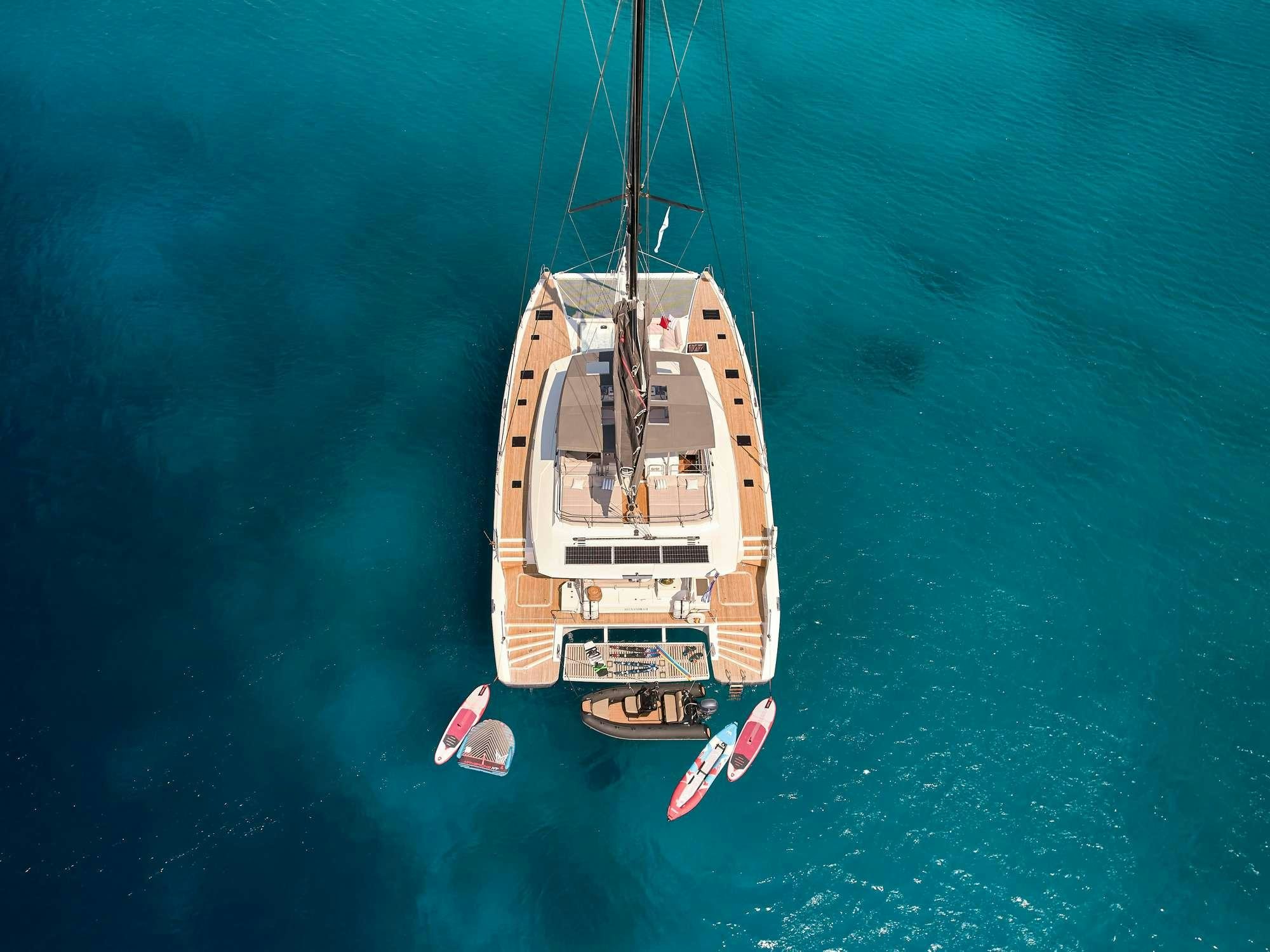 a boat in the water aboard ALEXANDRA II Yacht for Charter