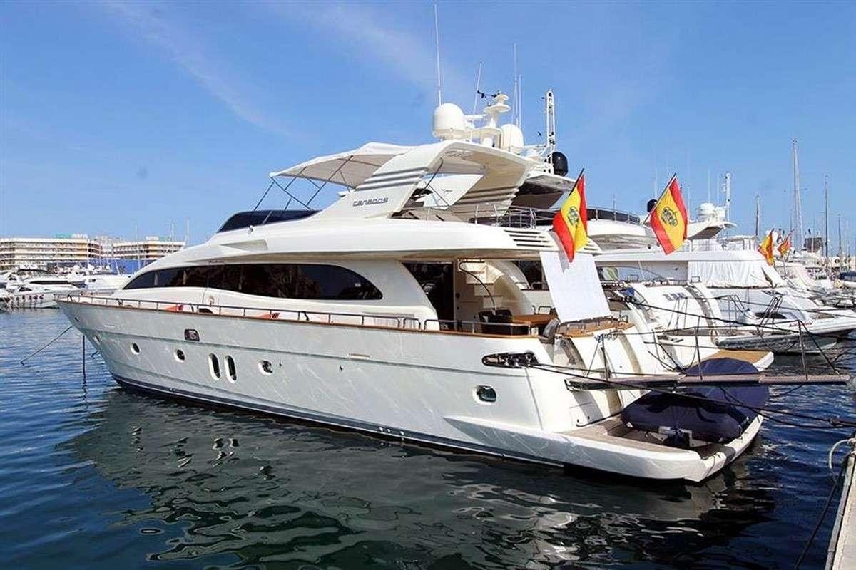 a boat on the water aboard MISS CAROLINA Yacht for Charter
