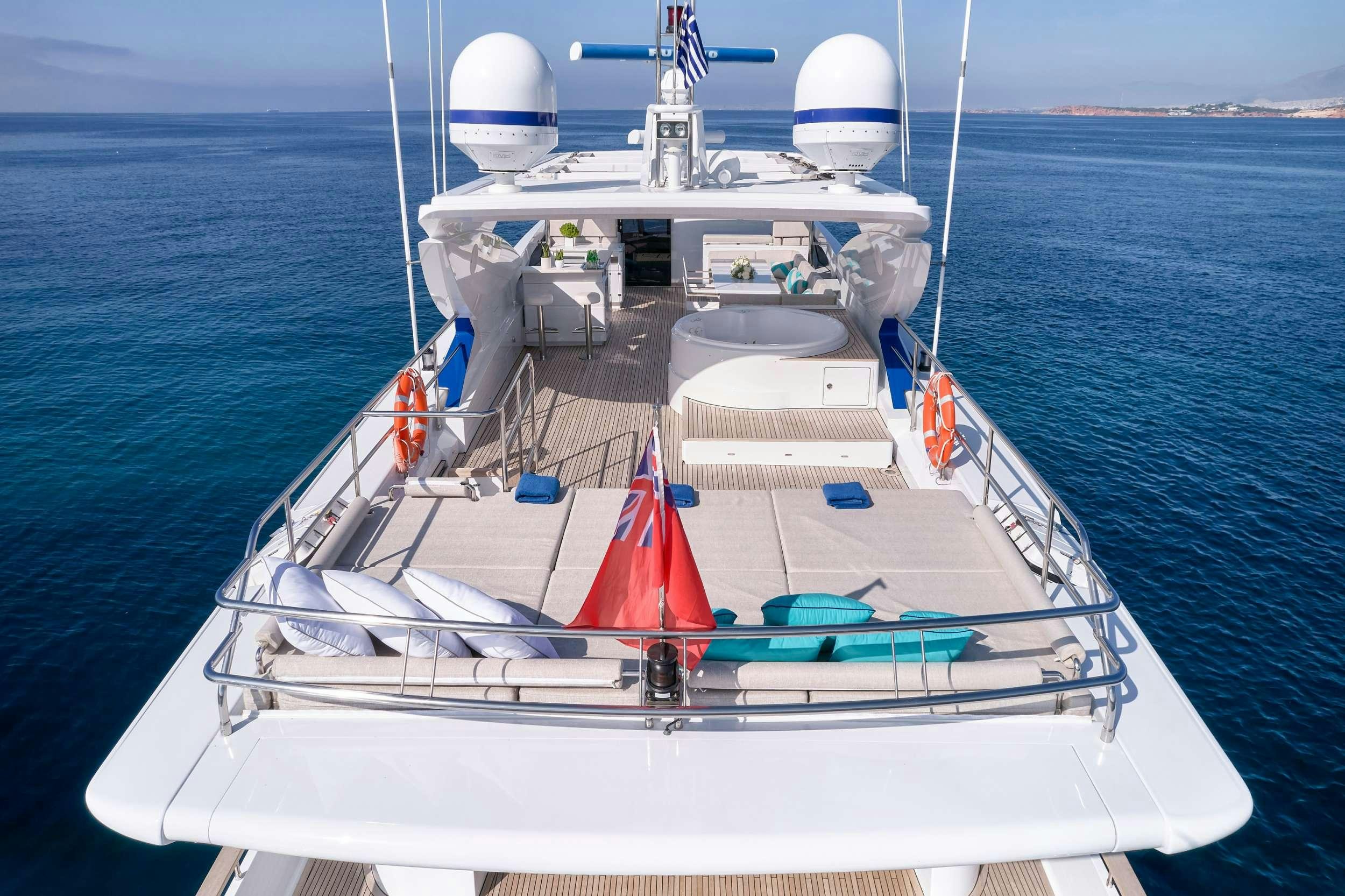 a boat on the water aboard HAKUNA MATATA Yacht for Charter