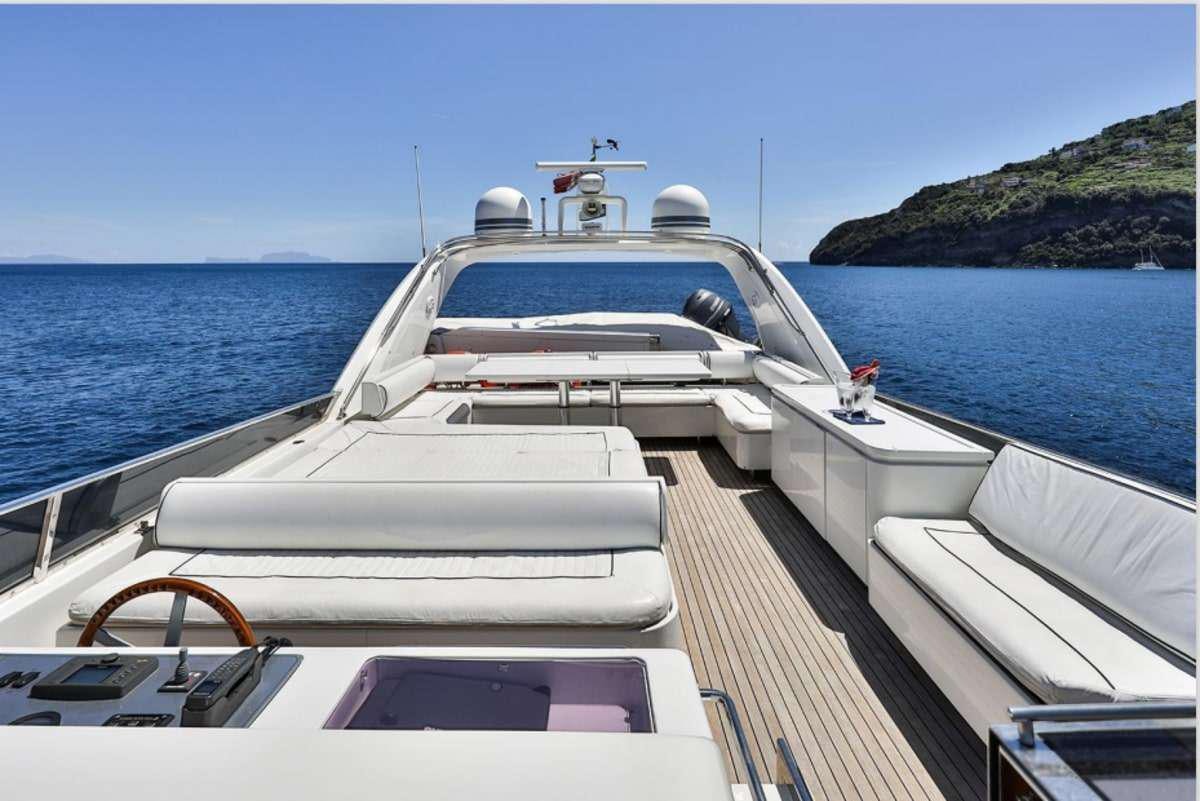 a boat on the water aboard RESILIENCE Yacht for Charter