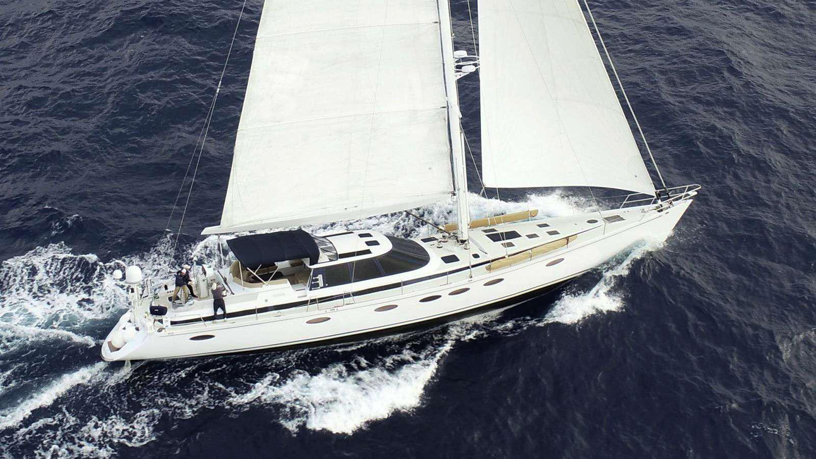a boat on the water aboard FALCON Yacht for Charter