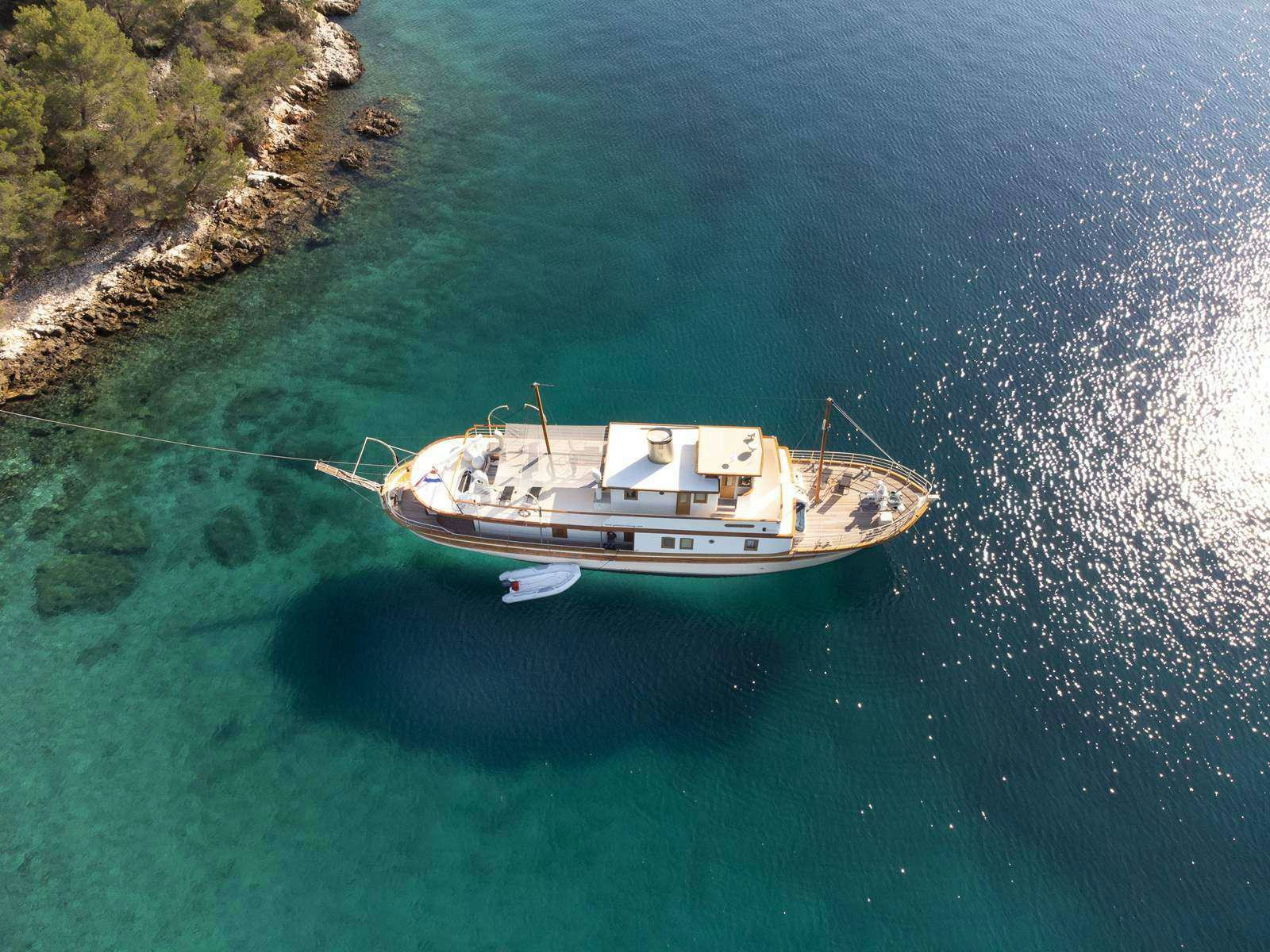 a boat in the water aboard GALLANT Yacht for Charter