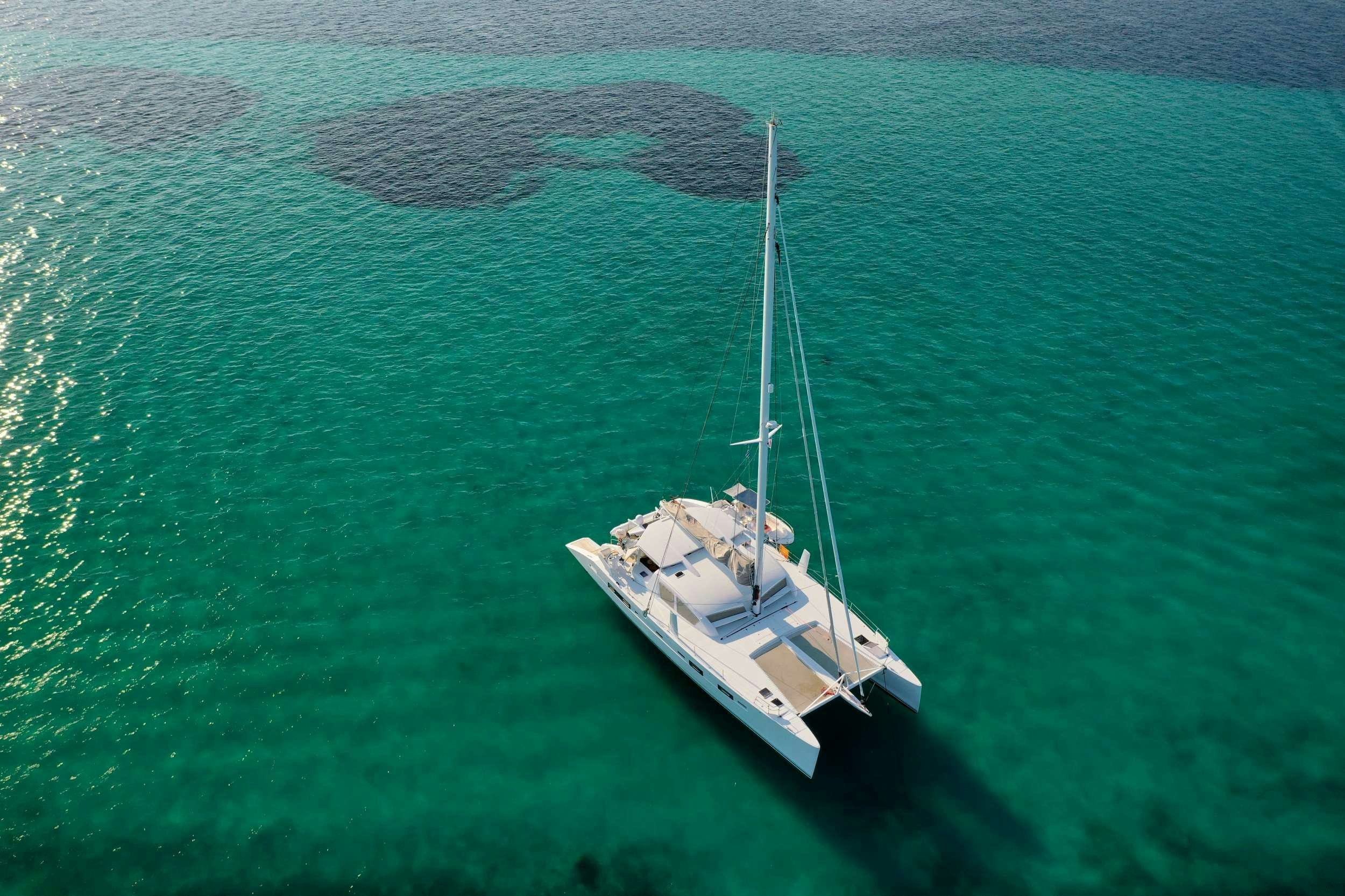 a boat in the water aboard STADIUM Yacht for Charter