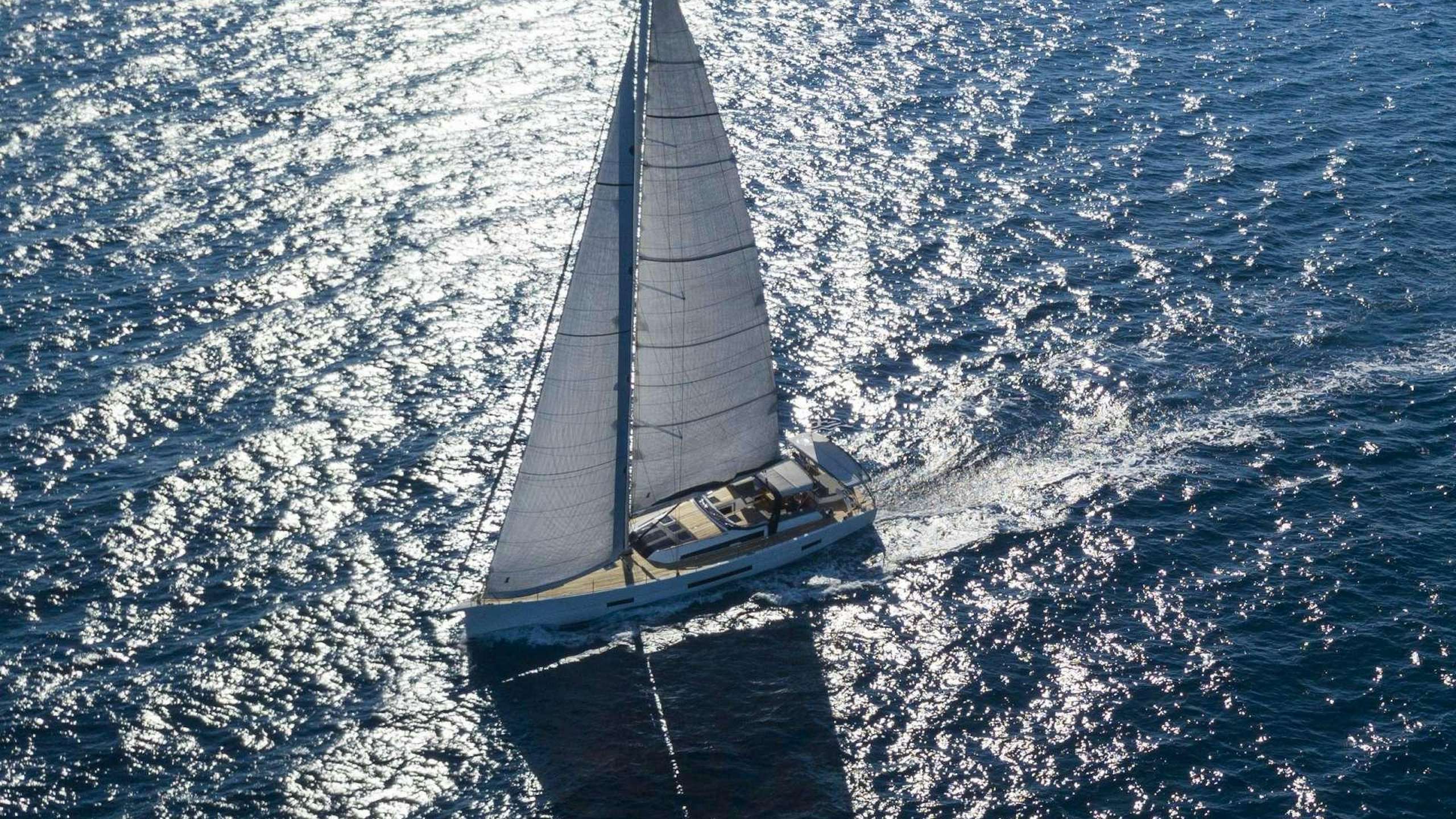 a sailboat on the water aboard SOPHIA Yacht for Charter