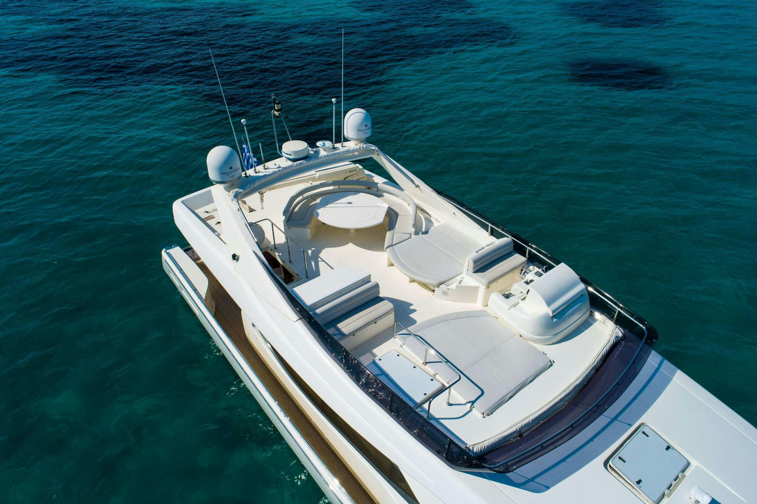 a boat on the water aboard NINETEEN Yacht for Charter