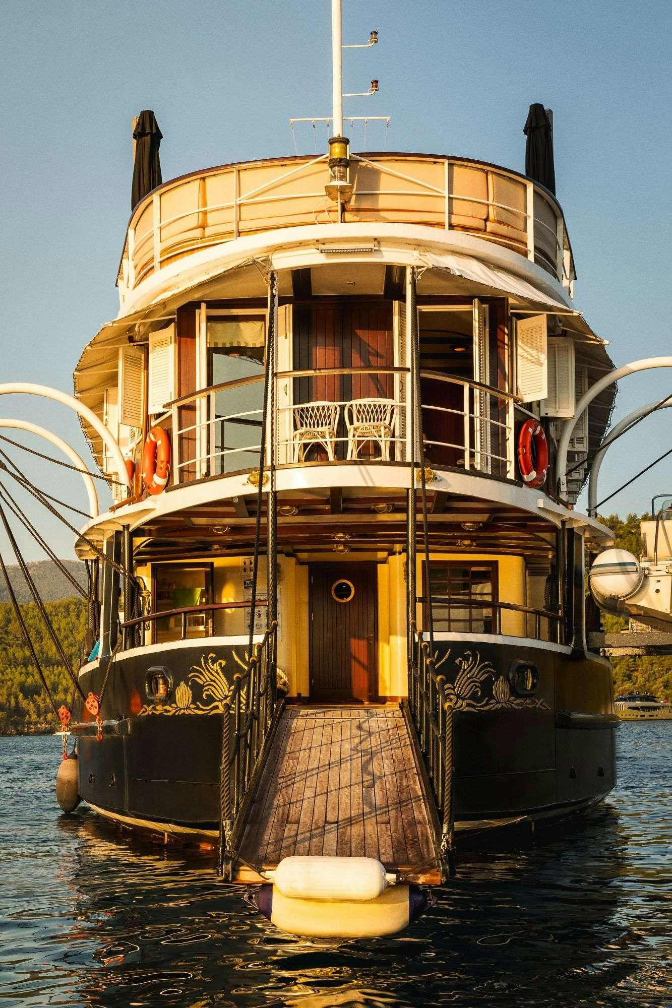 a boat in the water aboard HALAS 71 Yacht for Charter