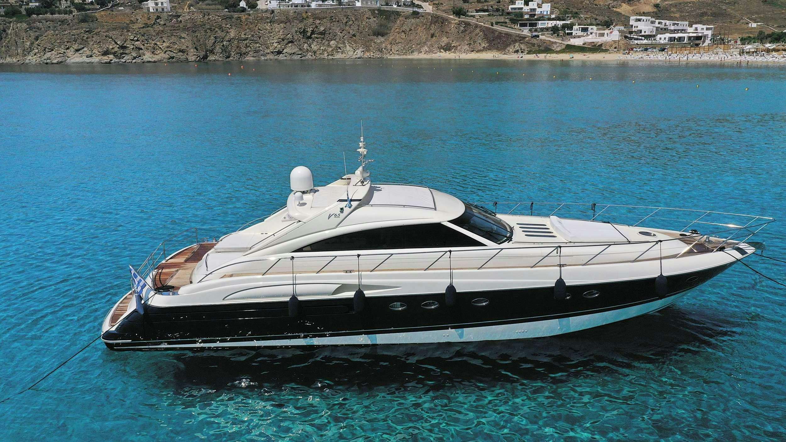 a boat in the water aboard VENUS Yacht for Charter
