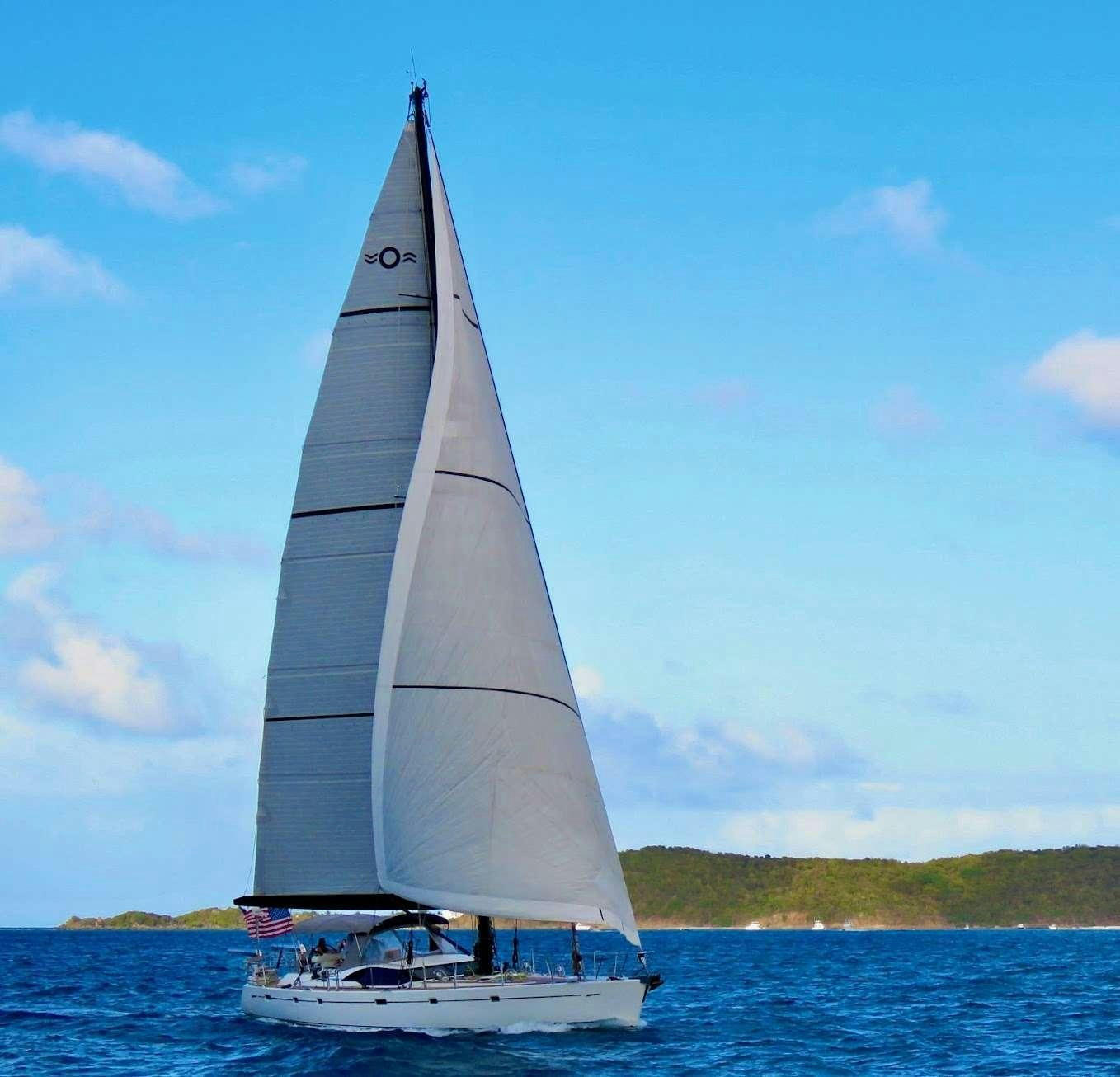 a sailboat on the water aboard AEGIS Yacht for Charter