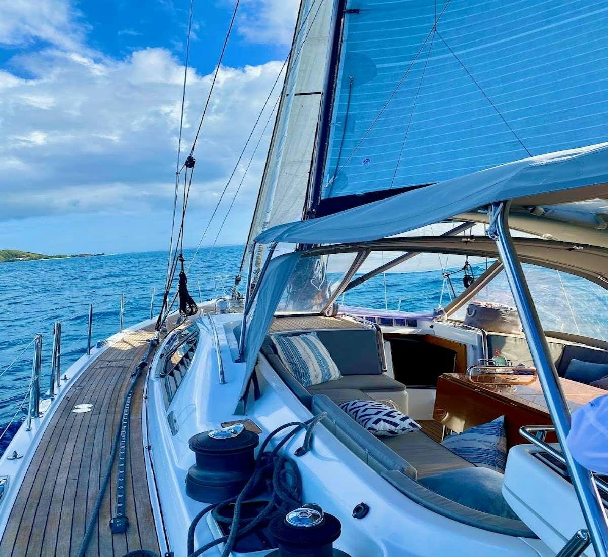 a boat on the water aboard AEGIS Yacht for Charter
