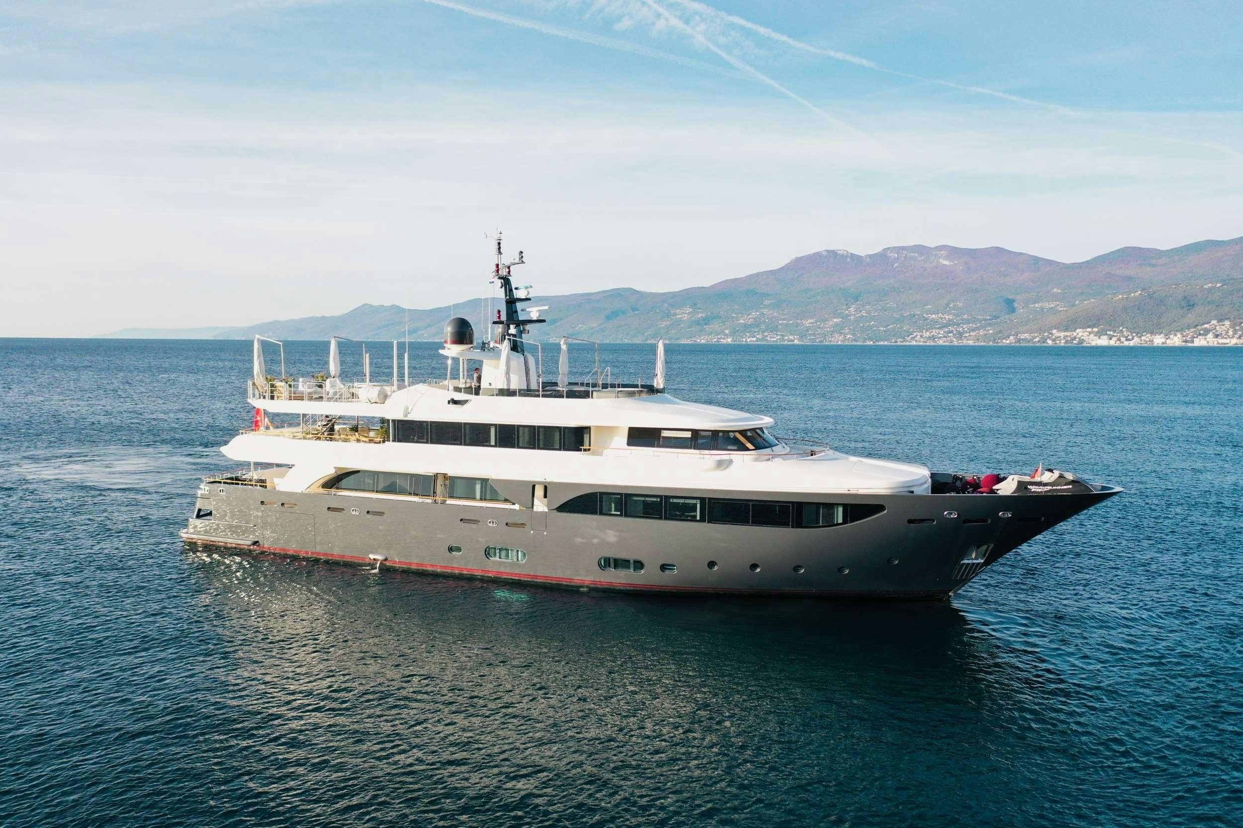 a boat in the water aboard LADY TRUDY Yacht for Charter