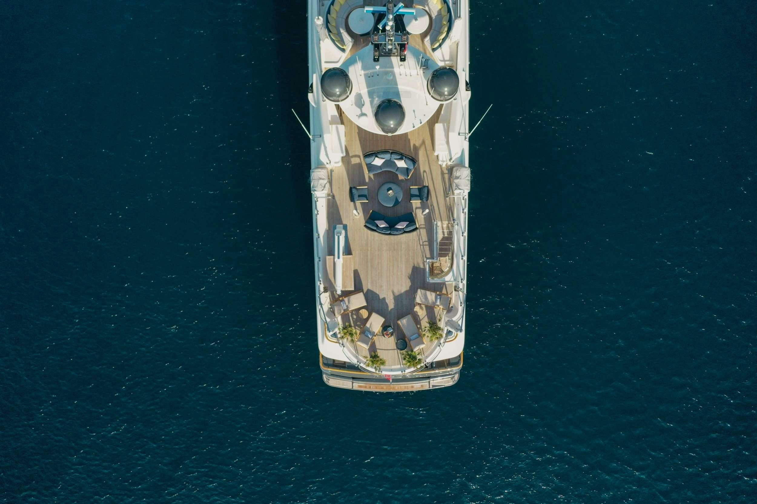 a metal object with a design on it aboard LADY TRUDY Yacht for Charter