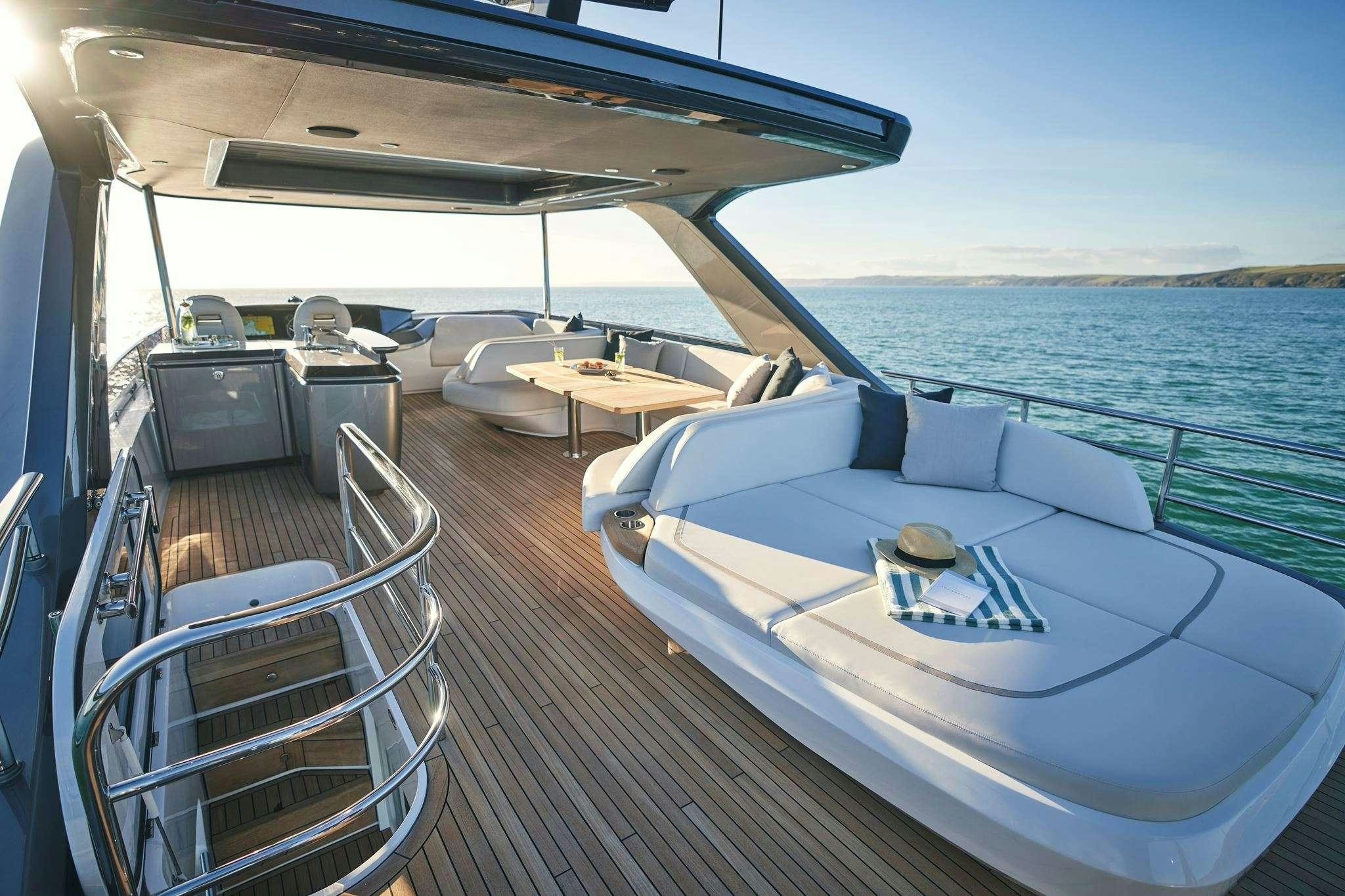 a boat on the water aboard ELIZABETH Yacht for Charter