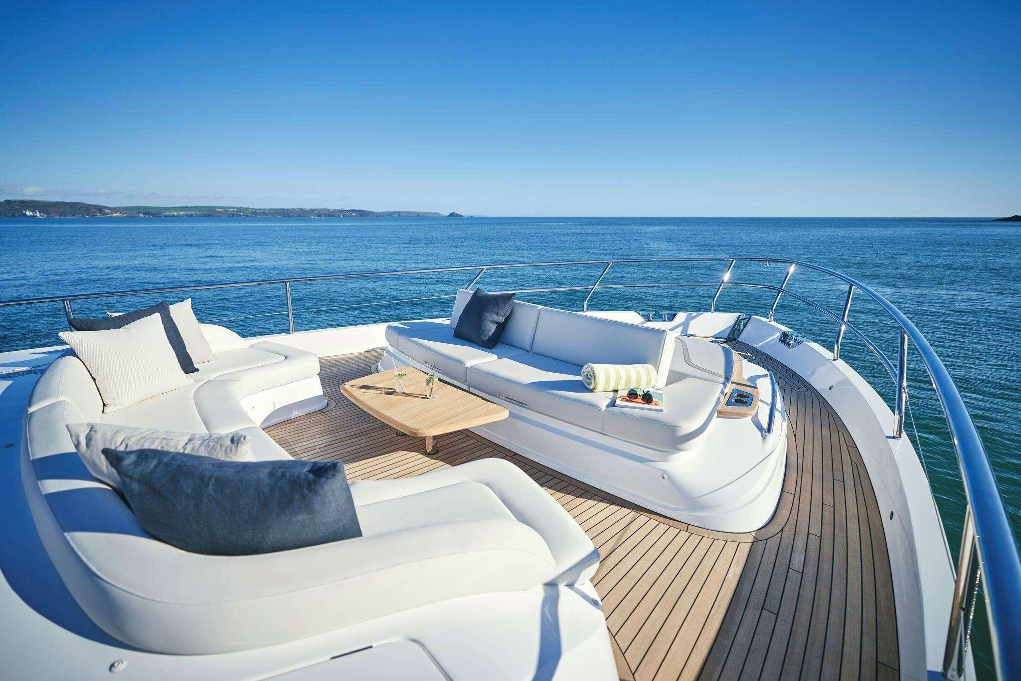 a boat on the water aboard ELIZABETH Yacht for Charter