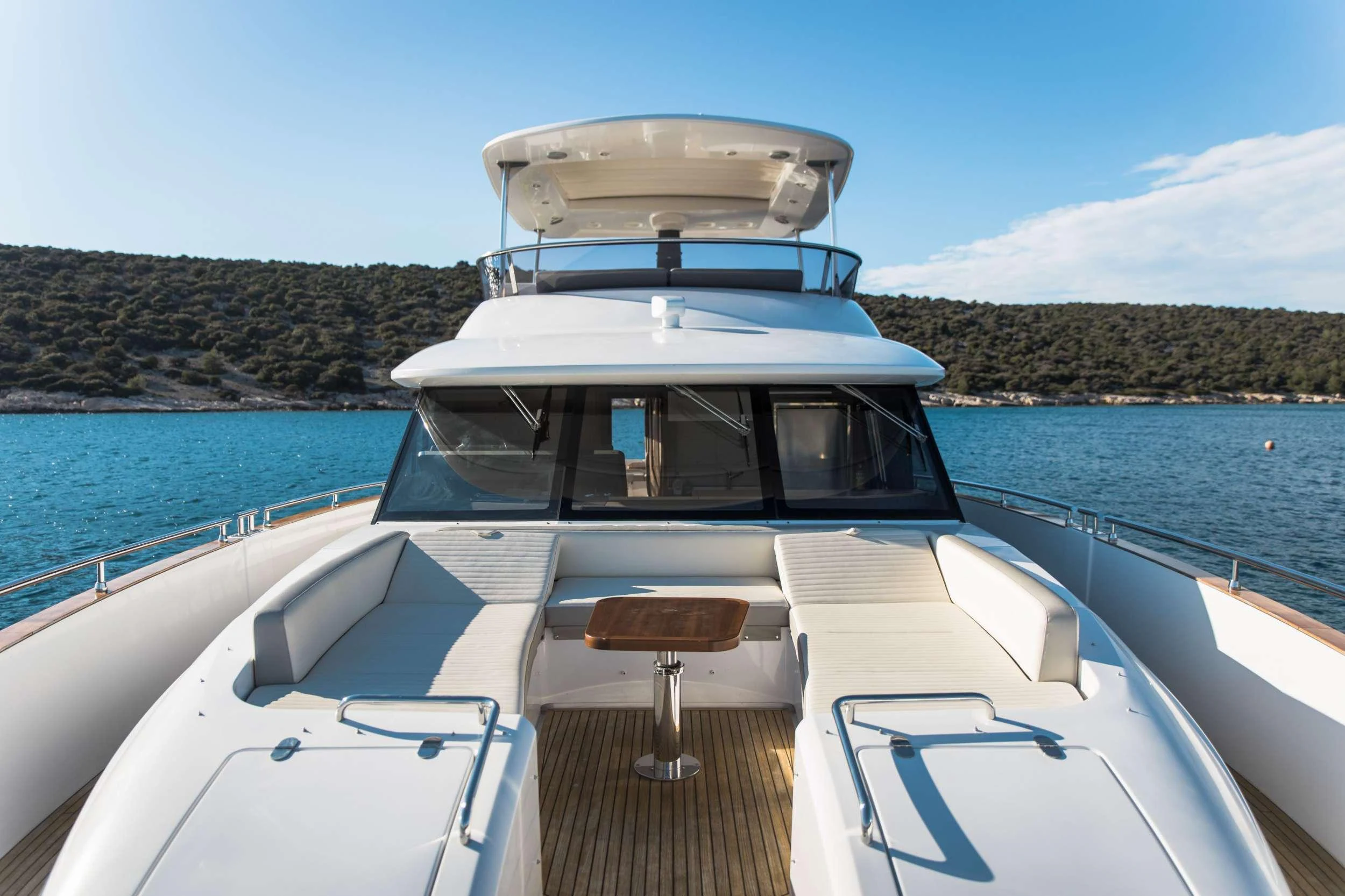 a boat on the water aboard BOLLINGER Yacht for Charter