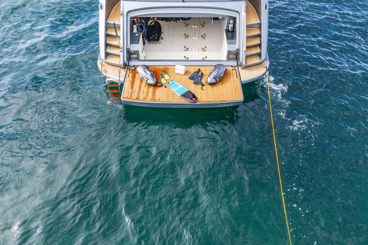 a boat in the water aboard TASTY WAVES Yacht for Charter