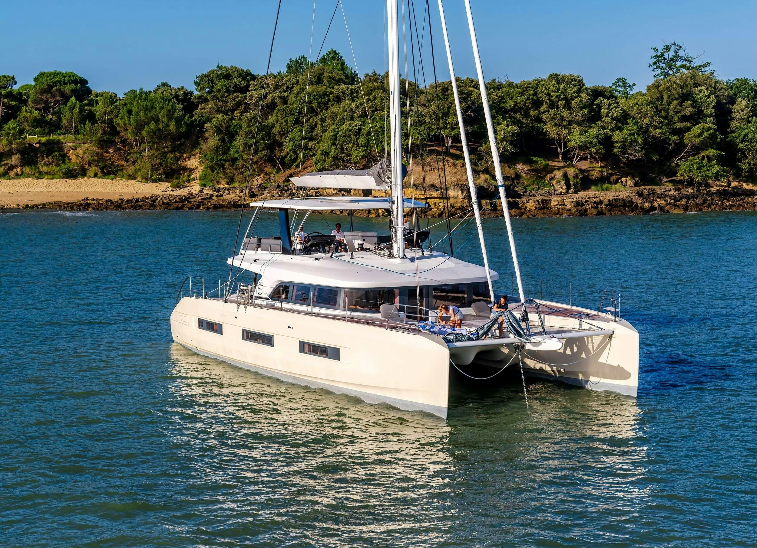 a boat on the water aboard DAIQUIRI Yacht for Charter