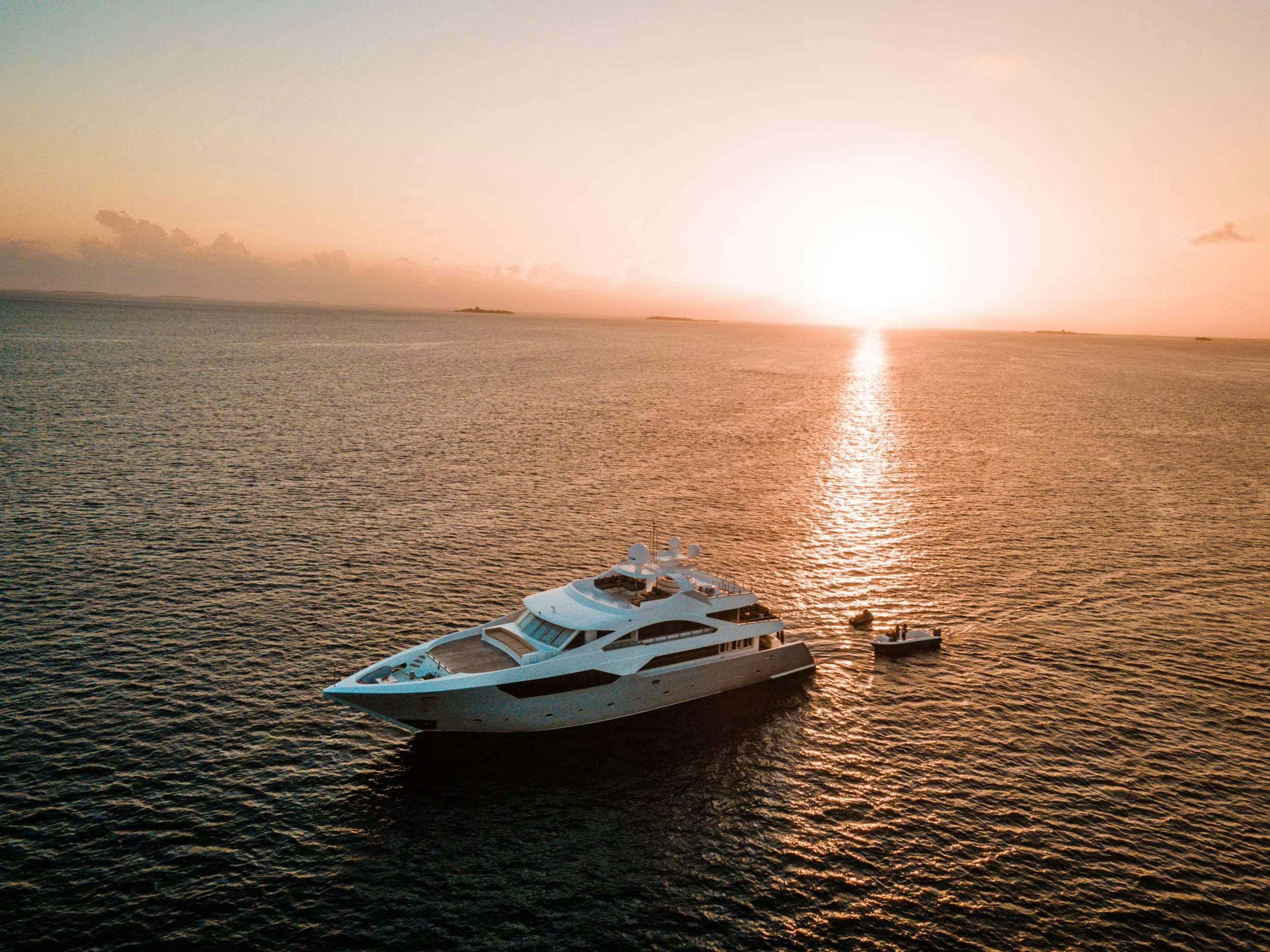 a boat on the water aboard ARK NOBLE Yacht for Charter