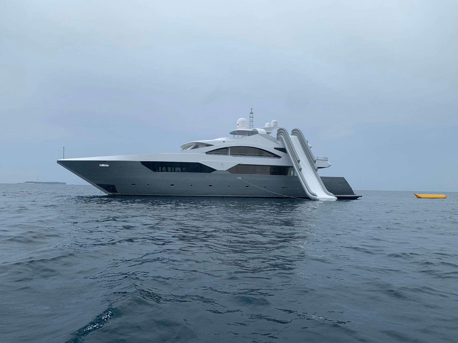 a boat in the water aboard ARK NOBLE Yacht for Charter