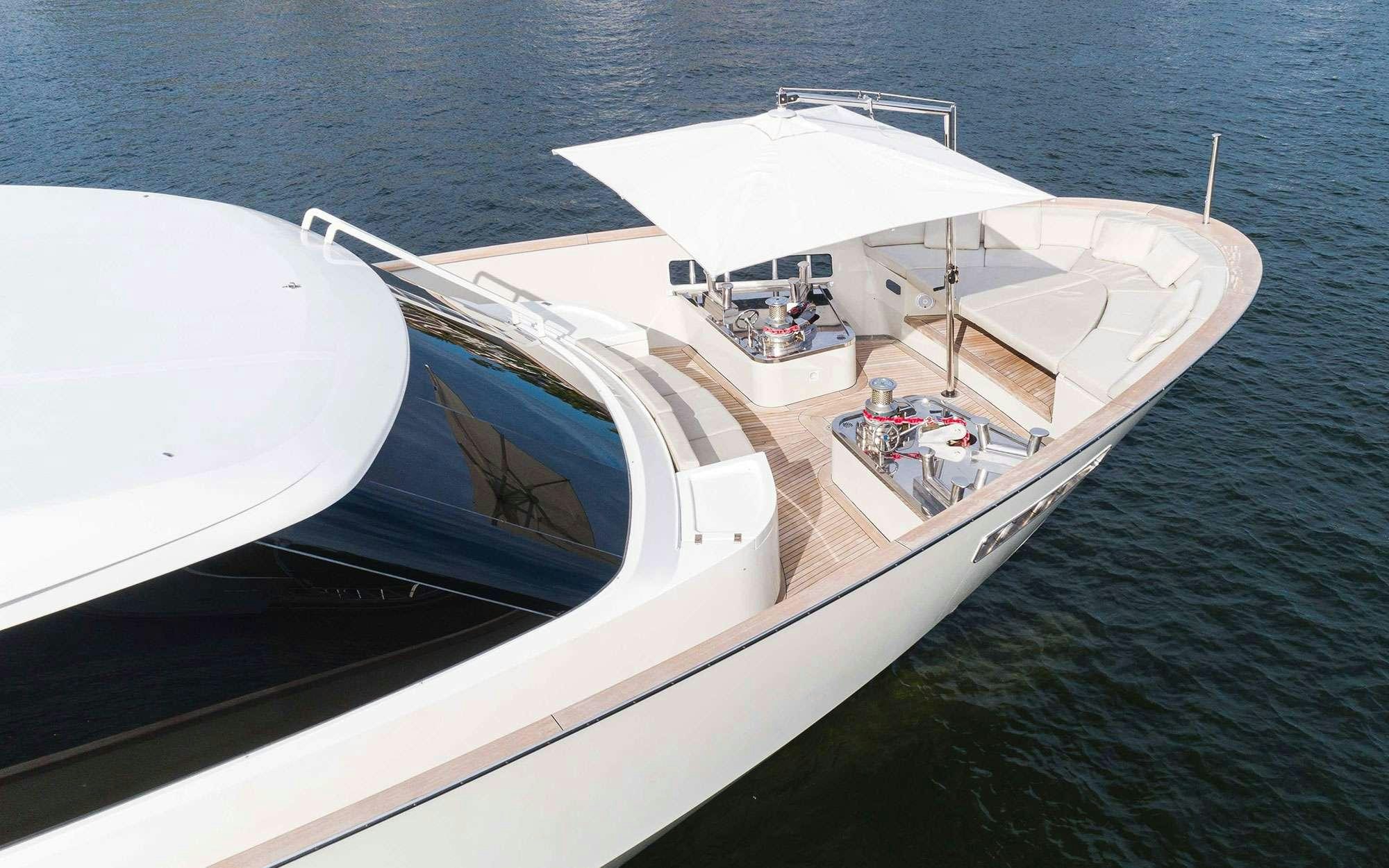 a boat on the water aboard HALCYON Yacht for Charter